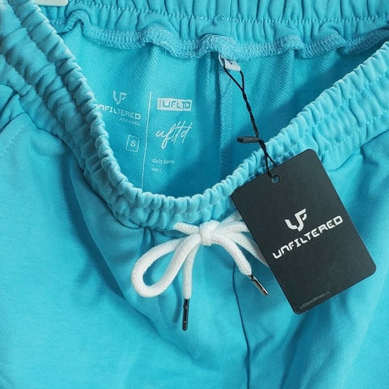 unfil Unfiltered Blue Cotton Shorts Drawstring Small Size 27" / US 4 / IT 40 - 4 Thumbnail