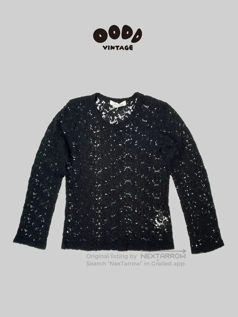 Comme des Garcons Comme Des Garcons Lace Cutout Knit Top Size S / US 4 / IT 40 - 1 Thumbnail