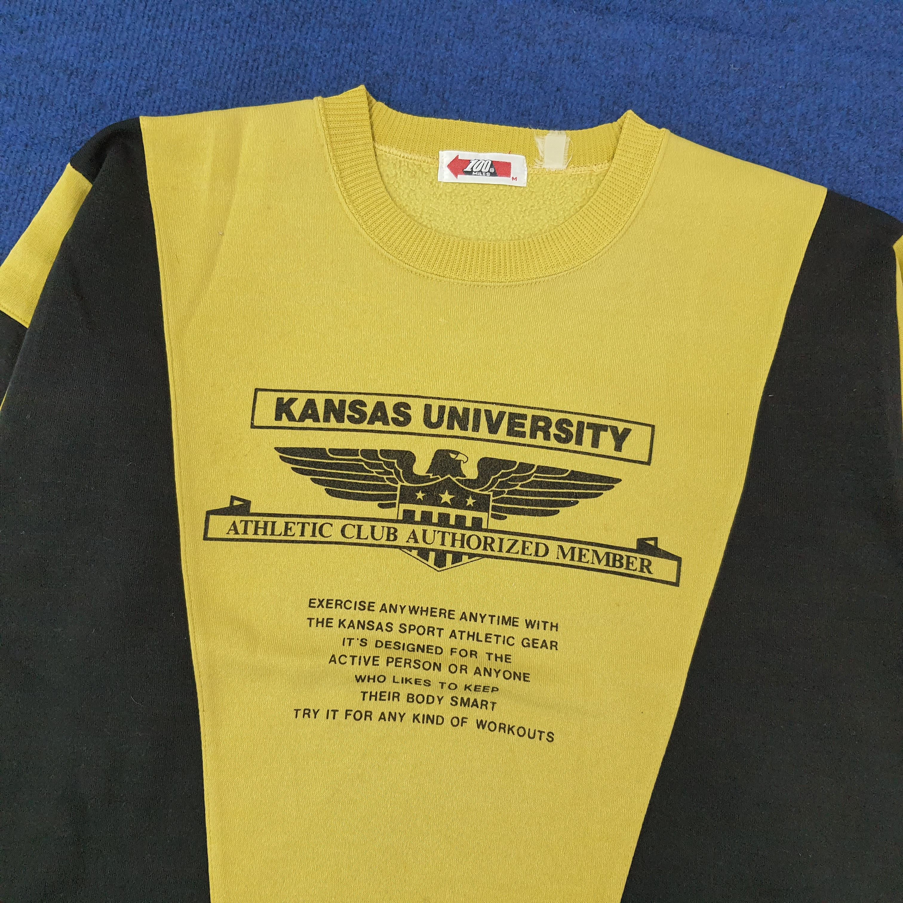 Vintage Vintage Kansas University Sweatshirt C266N4 Size US M / EU 48-50 / 2 - 2 Thumbnail