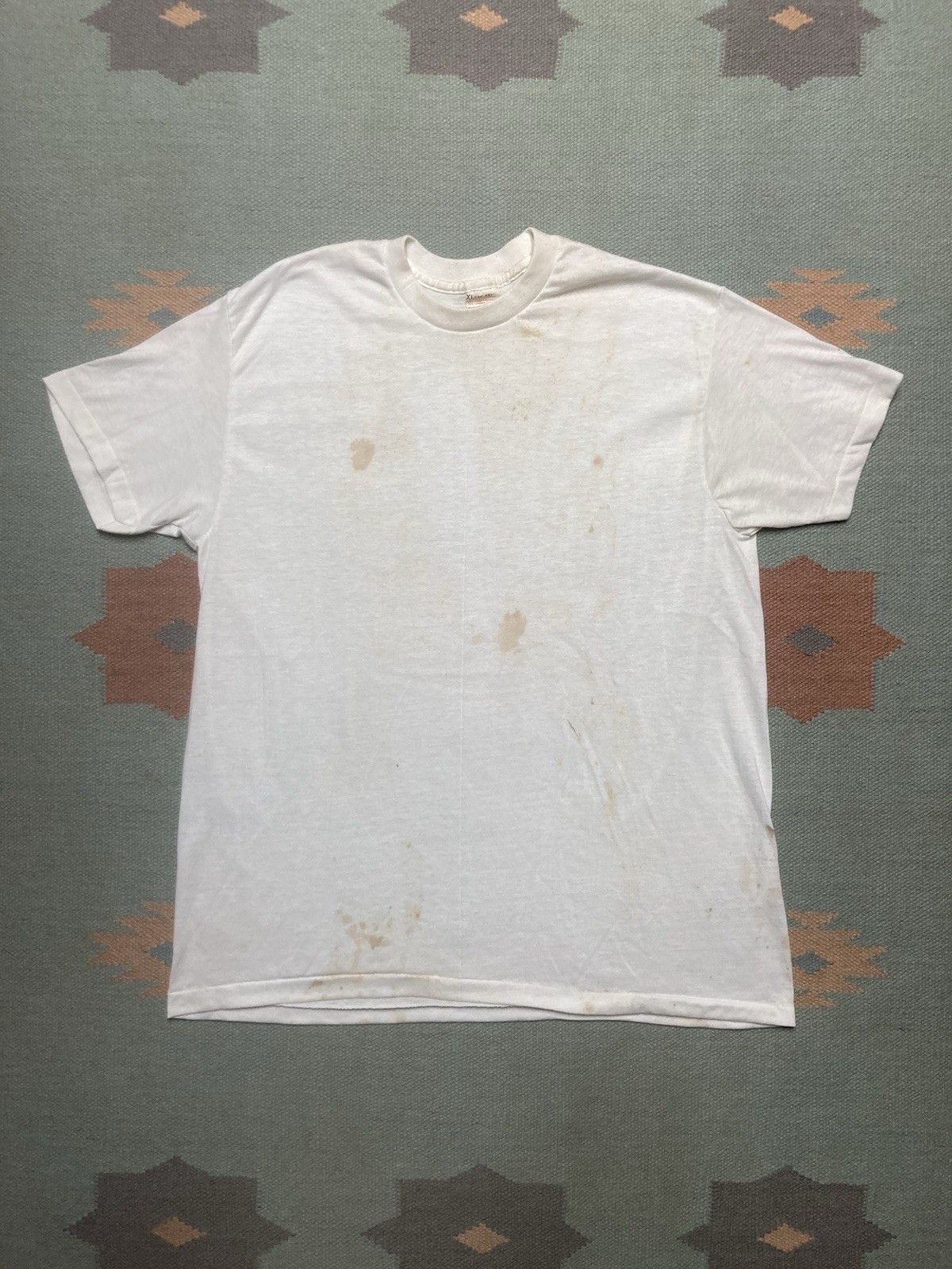 Sears × Vintage 70s blank white t shirt sears grunge soft worn thin XL Size US XL / EU 56 / 4 - 1 Thumbnail