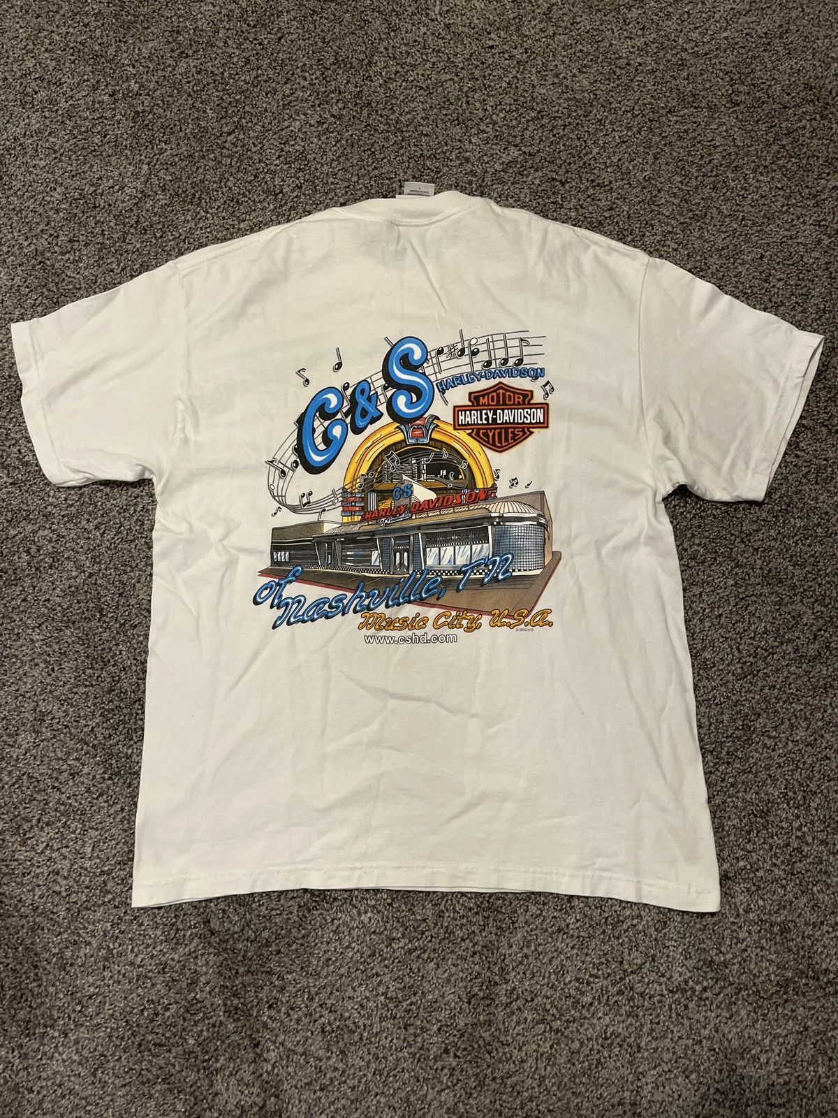 Vintage Vintage Harley Davidson Nashville TN Shirt Size US L / EU 52-54 / 3 - 1 Thumbnail