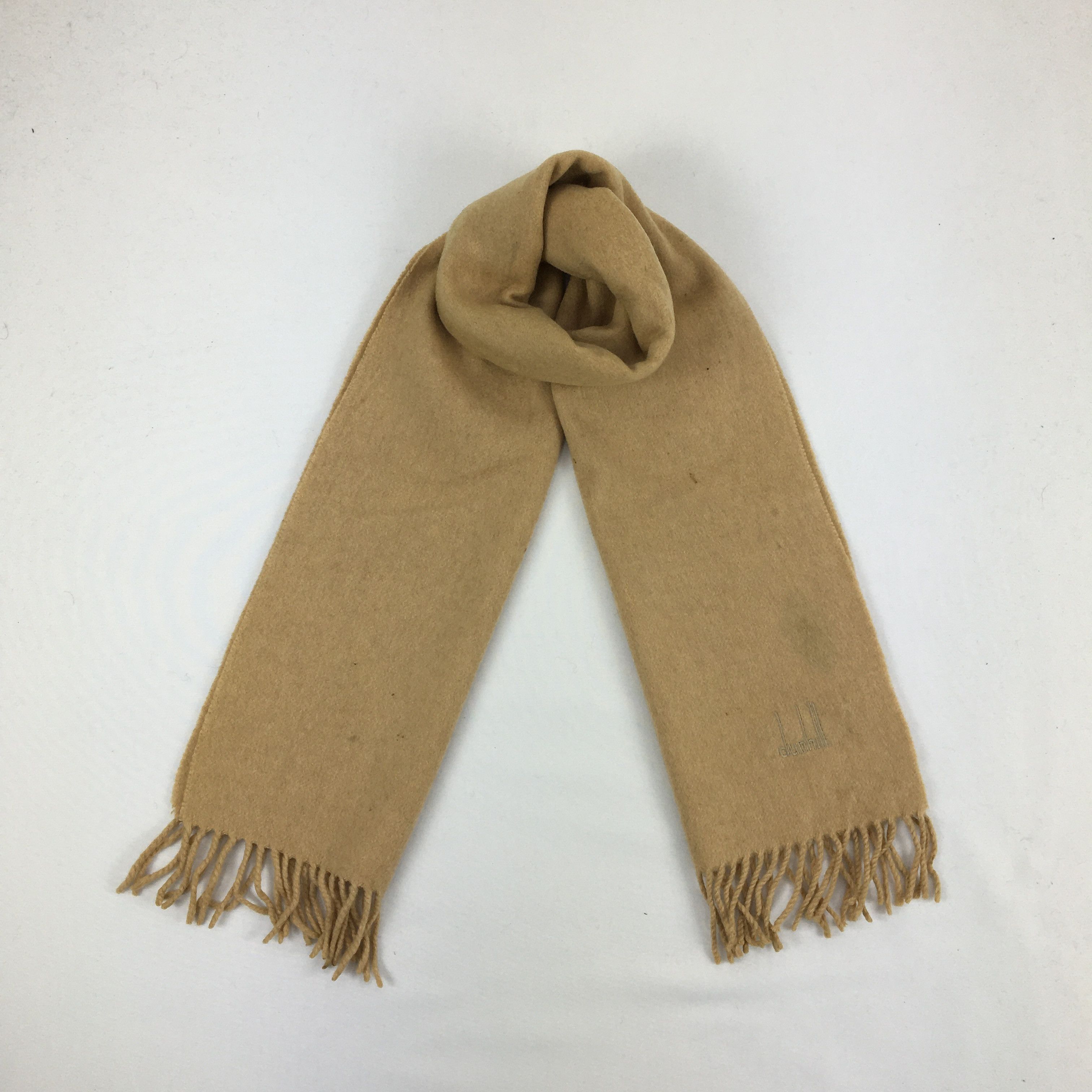 Alfred Dunhill Vintage Alfred Dunhill Scarf Muffler Wool Cashmere Scarves Size ONE SIZE - 1 Thumbnail