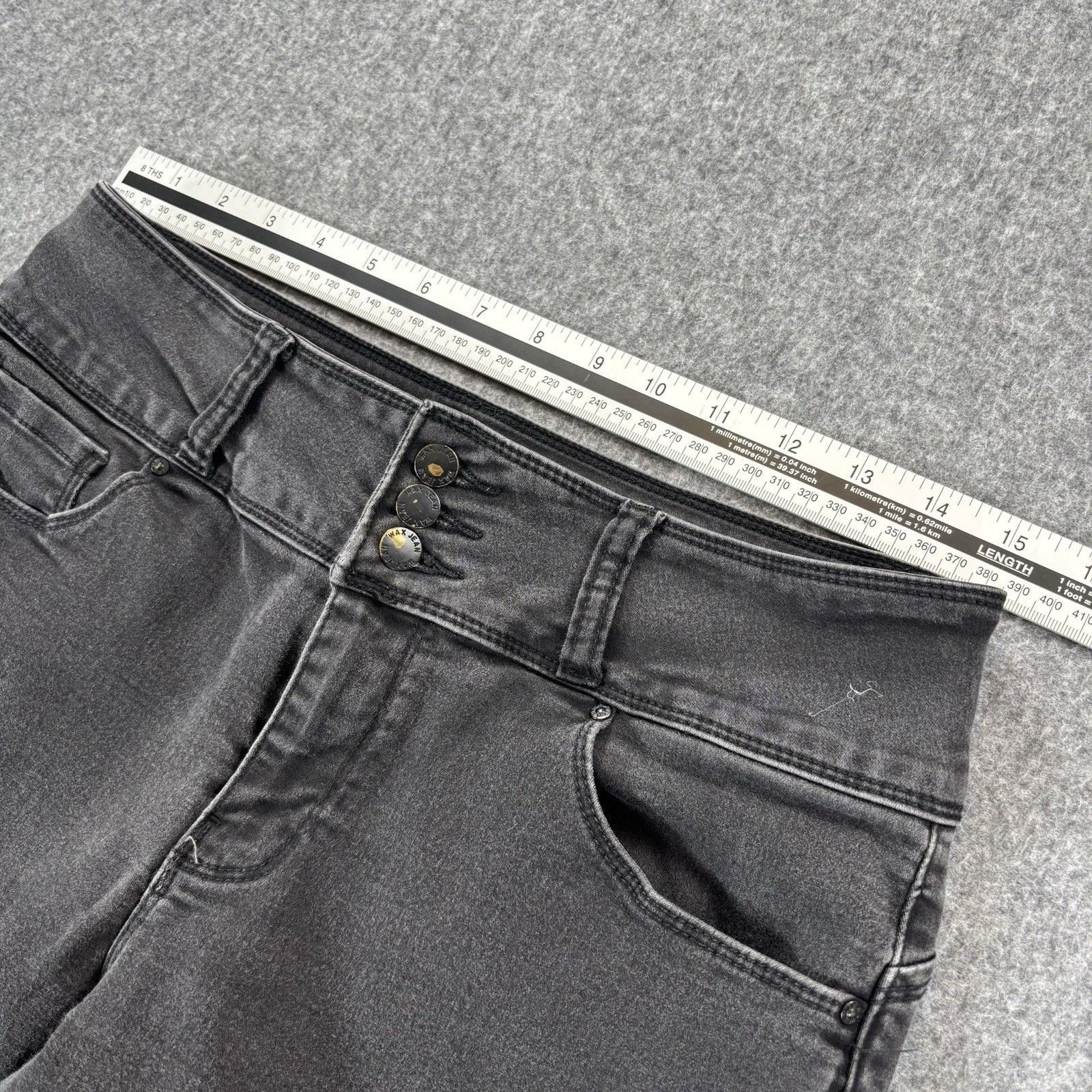 Other Wax Jean Butt I Love You Black High Rise Jeans 30x27 Sz 11 Size 30" / US 8 / IT 44 - 8 Thumbnail