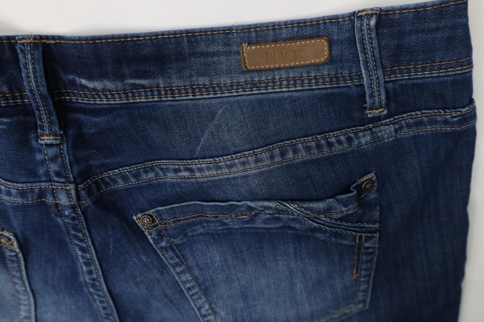Vintage Buckle Black Fit No 76 Stretch Skinny Leg Denim Jeans Blue Size US 36 / EU 52 - 12 Thumbnail
