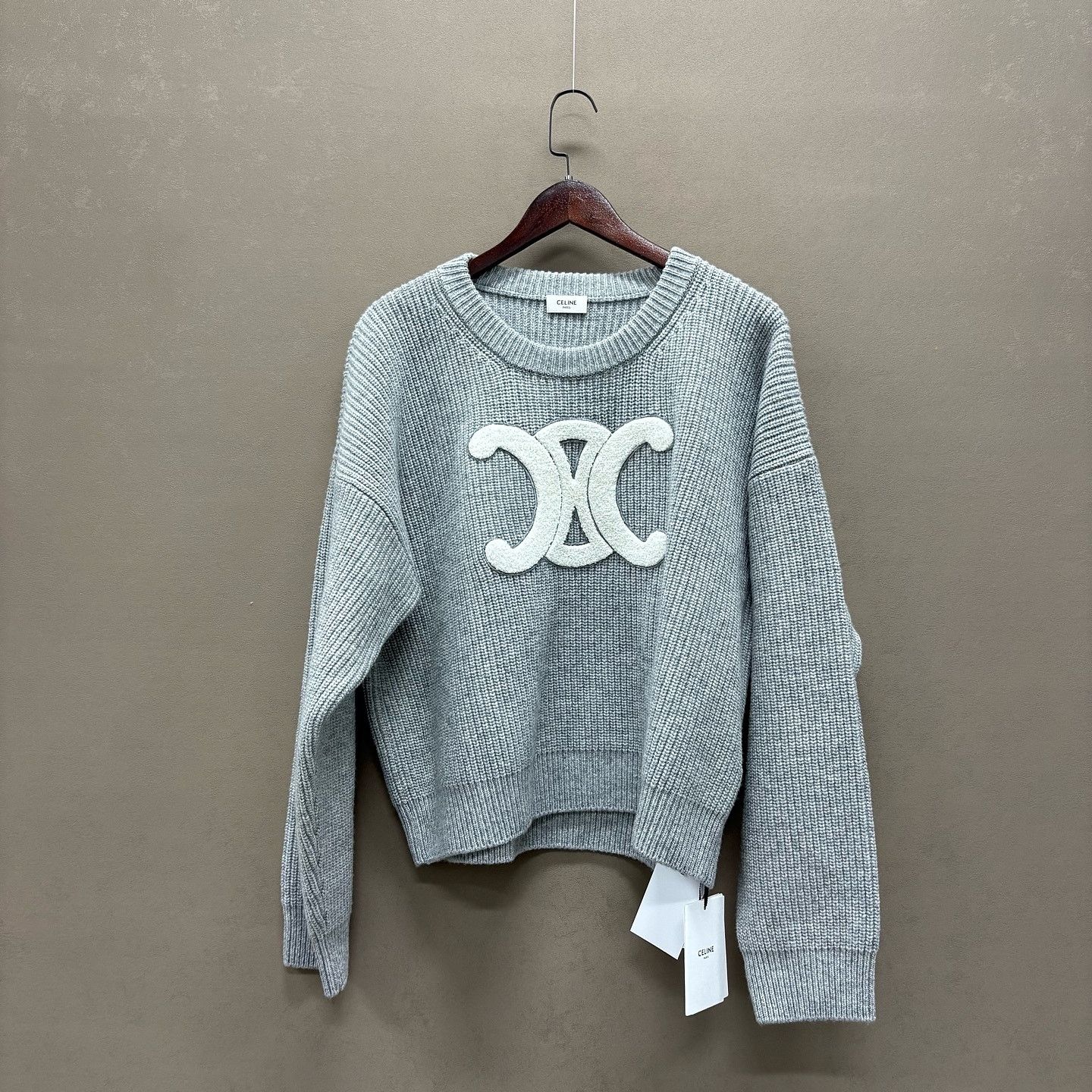 Celine Celine Triomphe Wool Sweater Size XL Size XL / US 12-14 / IT 48-50 - 1 Thumbnail