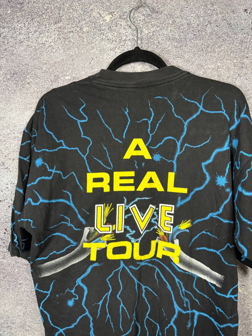Band Tees × Iron Maiden × Vintage Vintage 1993 Iron Maiden A Real Live Tour AOP Print Tee Size US XL / EU 56 / 4 - 13 Thumbnail