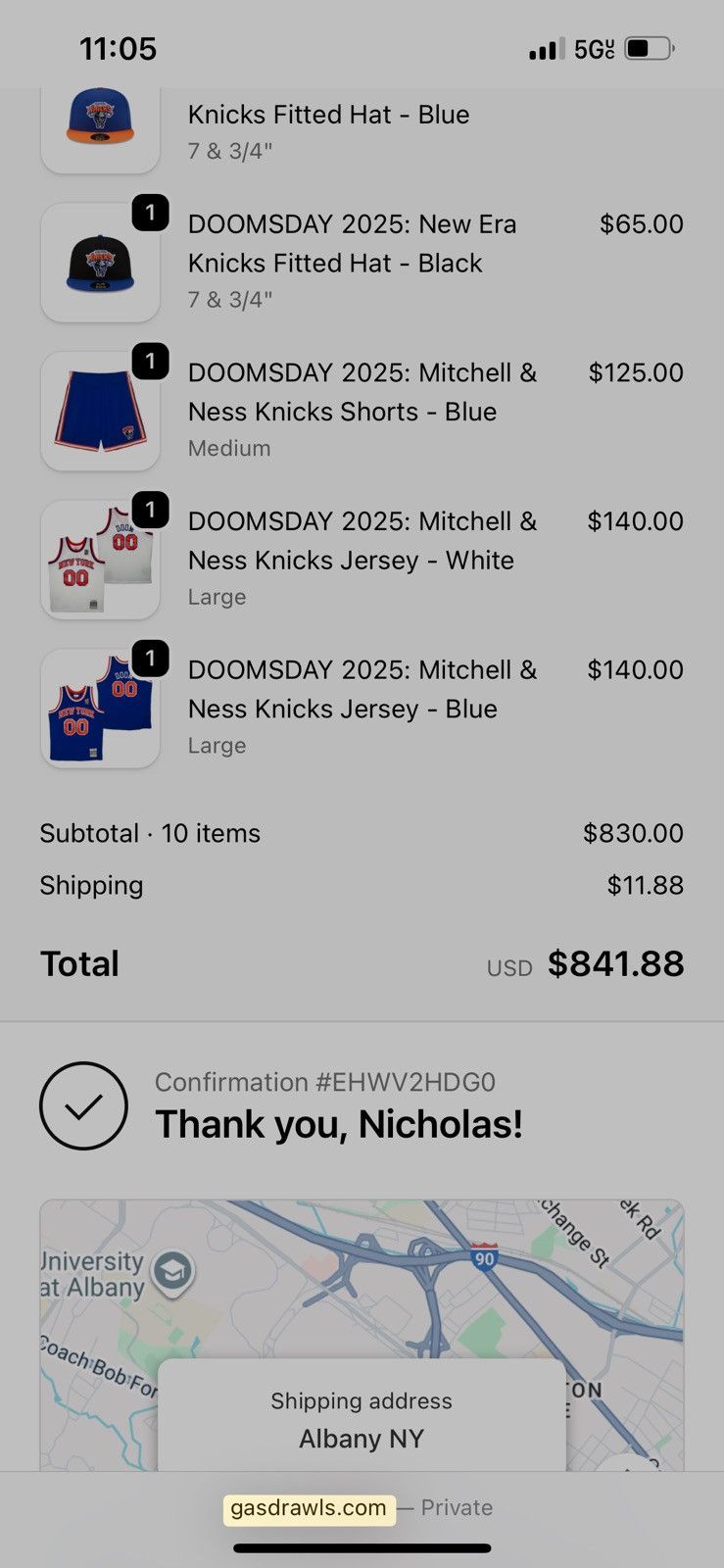 MF Doom Gas Drawls MF Doom NY Knicks figure Size ONE SIZE - 4 Thumbnail