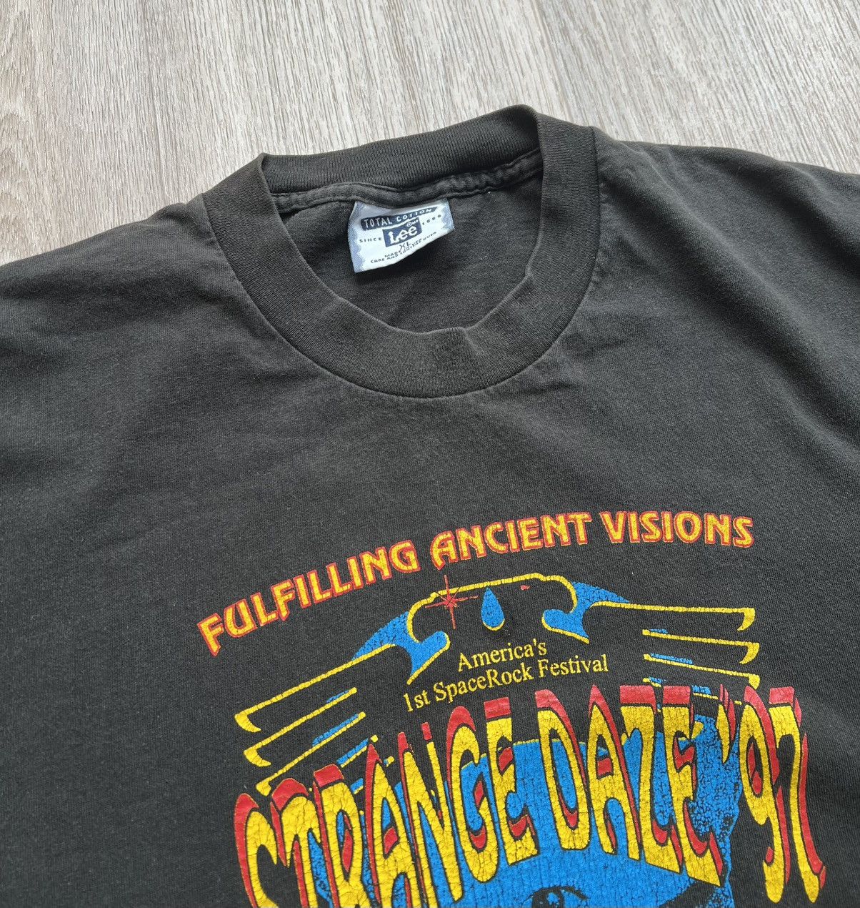 Lee × Vintage Vintage 1997 Strange Daze Hawkwind Tour T-Shirt Tee Size US XL / EU 56 / 4 - 5 Thumbnail