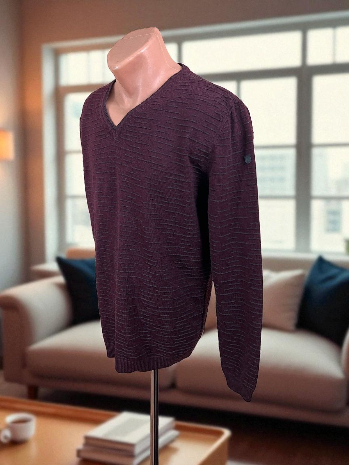 Pierre Cardin Pierre Cardin burgundy pull size L Size US L / EU 52-54 / 3 - 4 Thumbnail