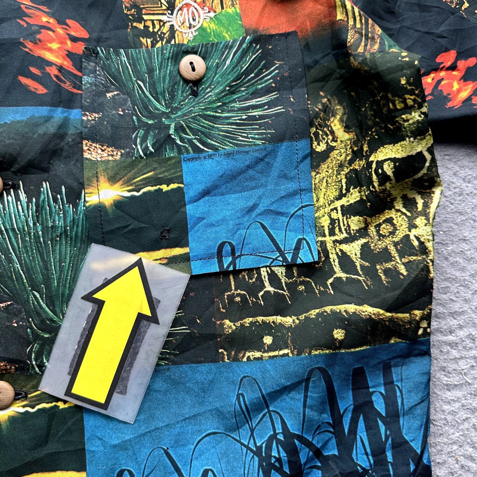 Other Vintage 1970 Waltah Clarke's Collage Hawaiian Shirt Large Size US L / EU 52-54 / 3 - 10 Thumbnail