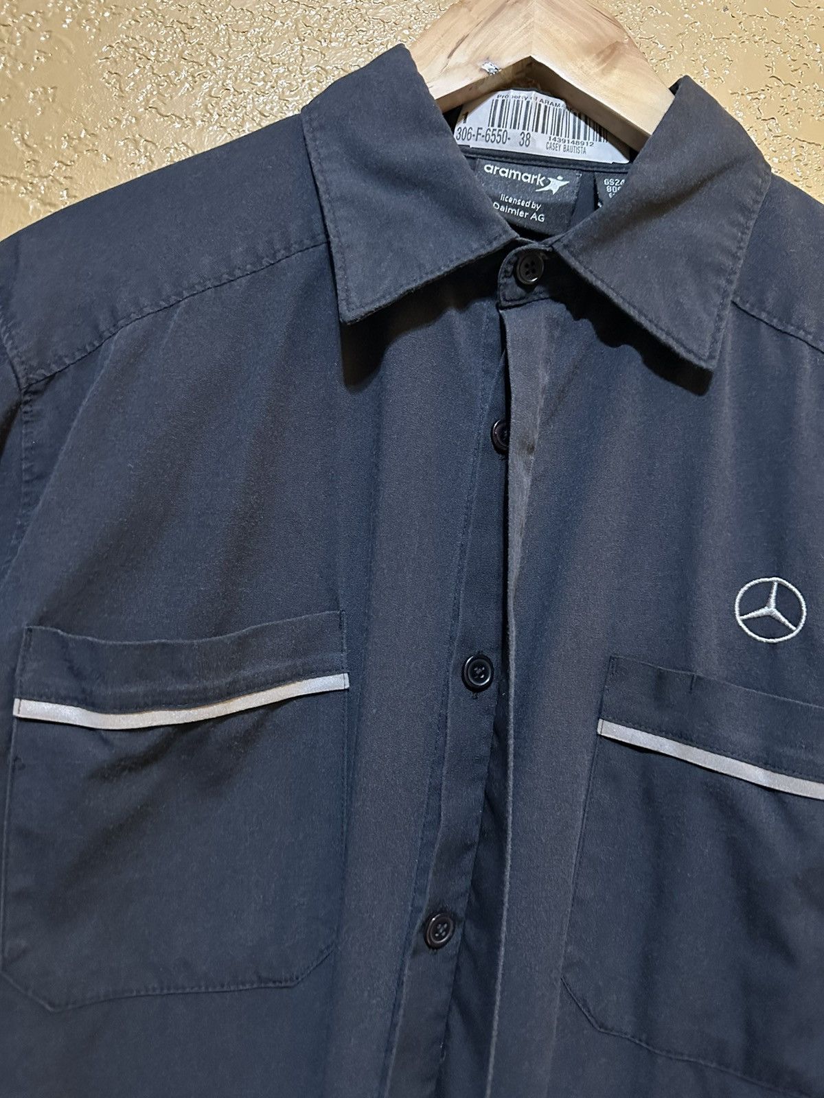 4GSELLER × Mercedes-Benz × Vintage Vintage Mercedes Benz Mechanic Work Button Shirt Medium Size US M / EU 48-50 / 2 - 2 Thumbnail