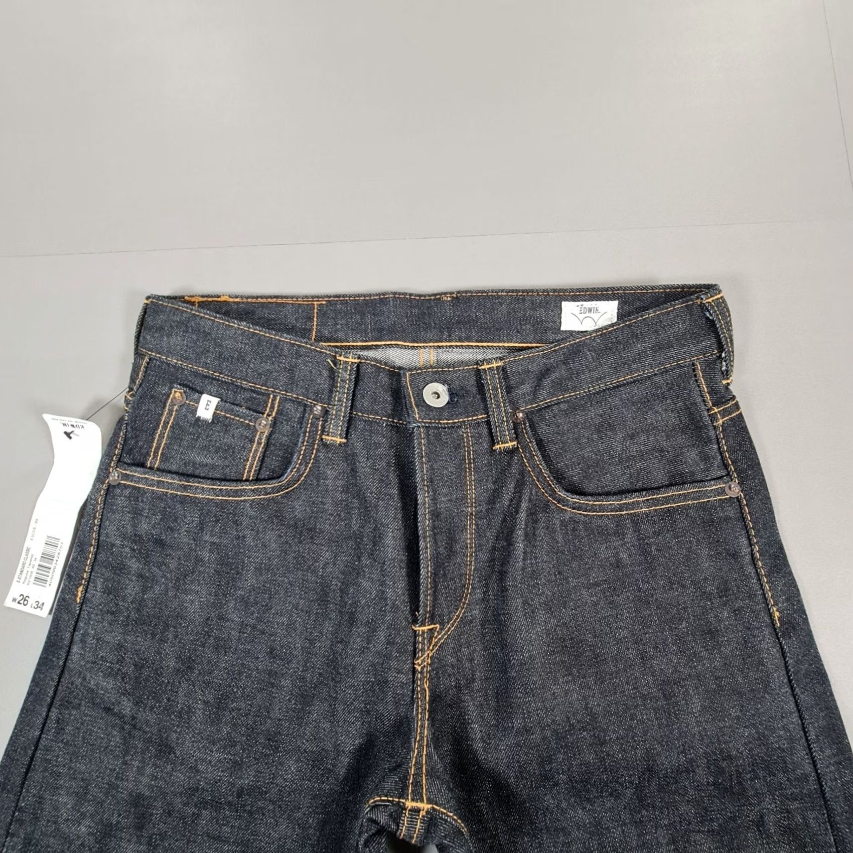 Edwin Edwin Jeans Blue W26 L34 Rainbow Selvedge Raw Japanese Denim Tapered Regular Fit Jeans Mens Size US 26 / EU 42 - 4 Thumbnail
