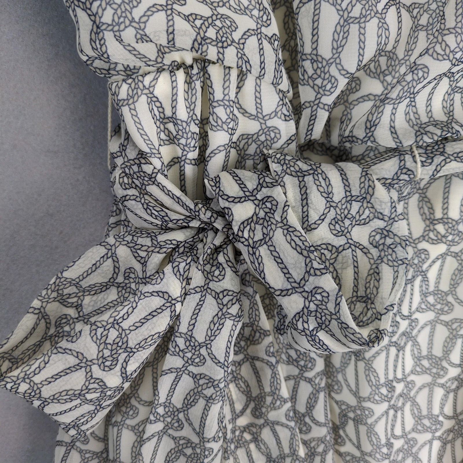 Other NWT Robbie Bee Blouson Dress Sz 14 Midi Rope Print Tie Belt Size XL / US 12-14 / IT 48-50 - 9 Thumbnail