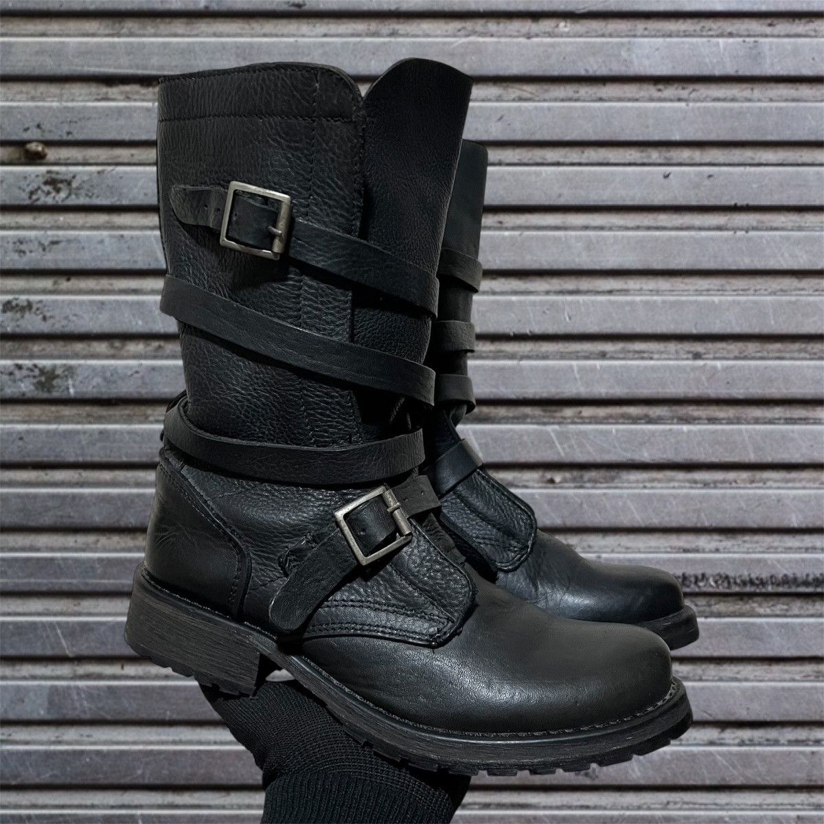 Steve Madden Steve Madden Baddit Leather Boots AS 98 Guidi Style Size US 5 / IT 35 - 1 Thumbnail