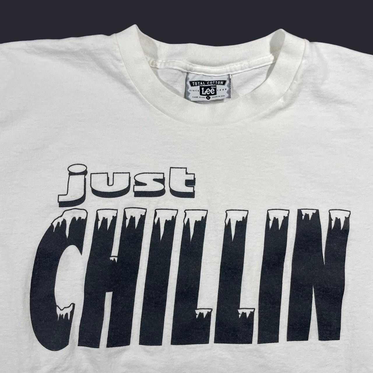 Lee × Vintage Vintage 90’s Just Chillin Graphic T-Shirt Size US L / EU 52-54 / 3 - 3 Thumbnail