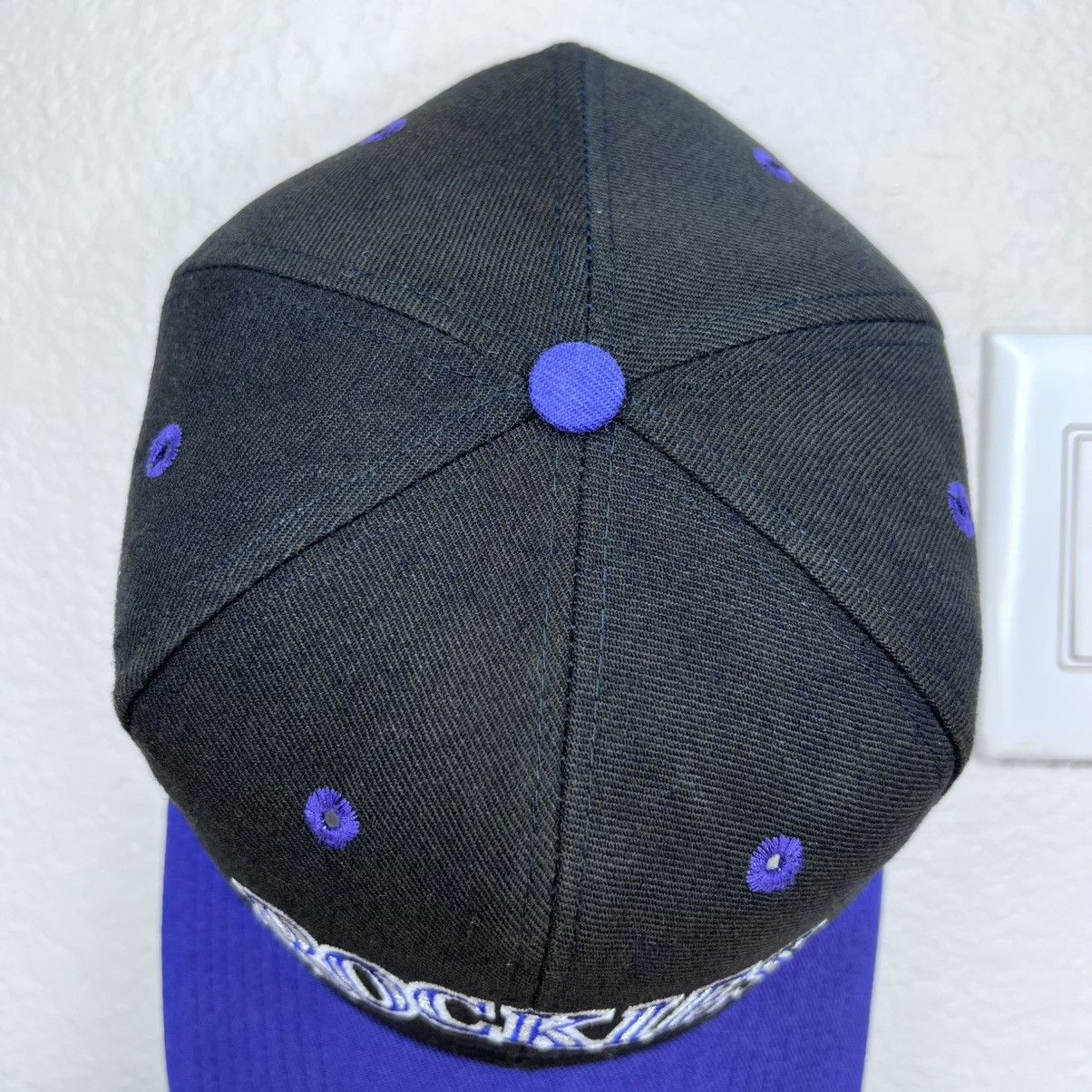 The Game 1990s MLB Colorado Rockies The Game Catch The Fever Snapback Size ONE SIZE - 8 Thumbnail