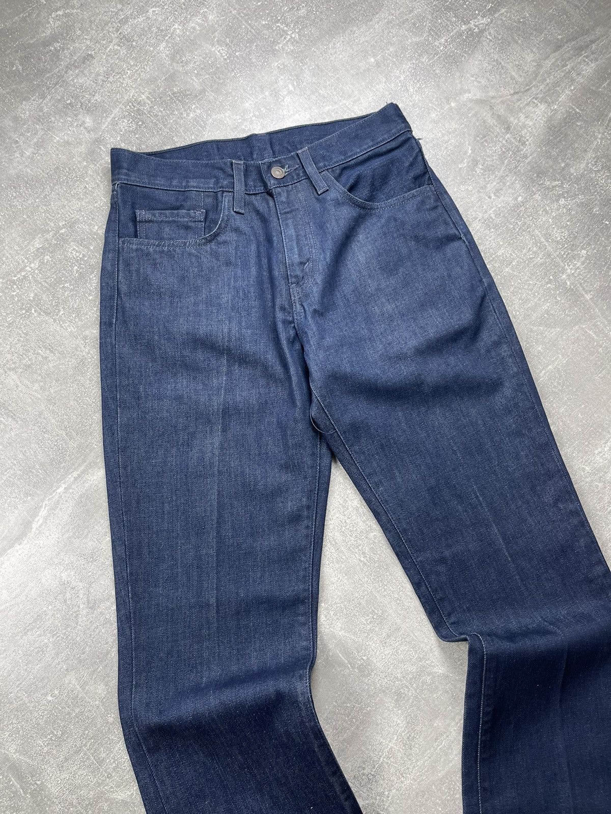 Levi's Vintage Clothing × Vintage Levi’s 525 Archives STA-Prest Navy Flared Boot Cut Jeans Size US 29 - 8 Thumbnail