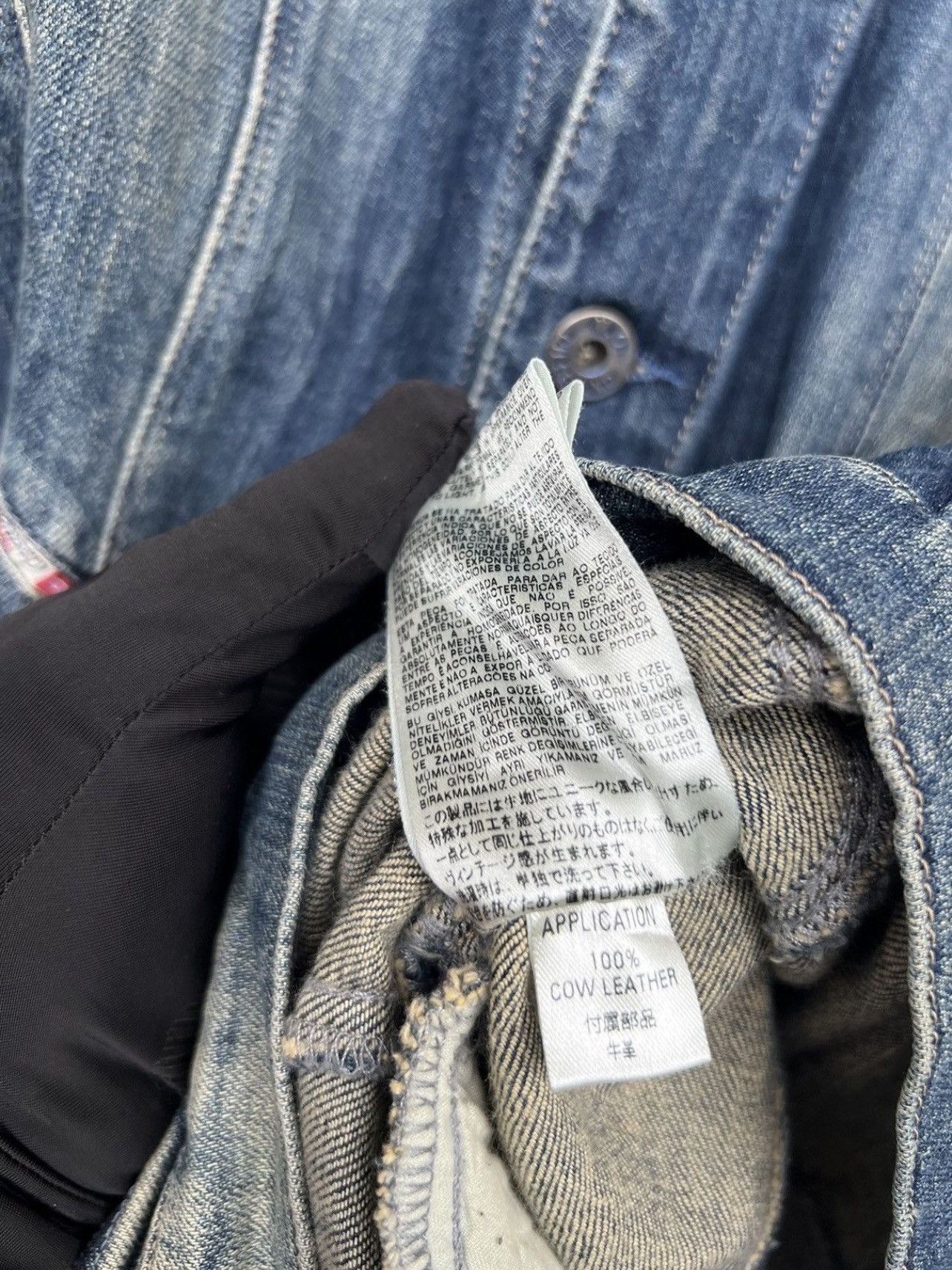 Diesel × Japanese Brand Diesel Denim Jeans Jacket Leather Patches Denim Jacket Size S / US 4 / IT 40 - 15 Thumbnail