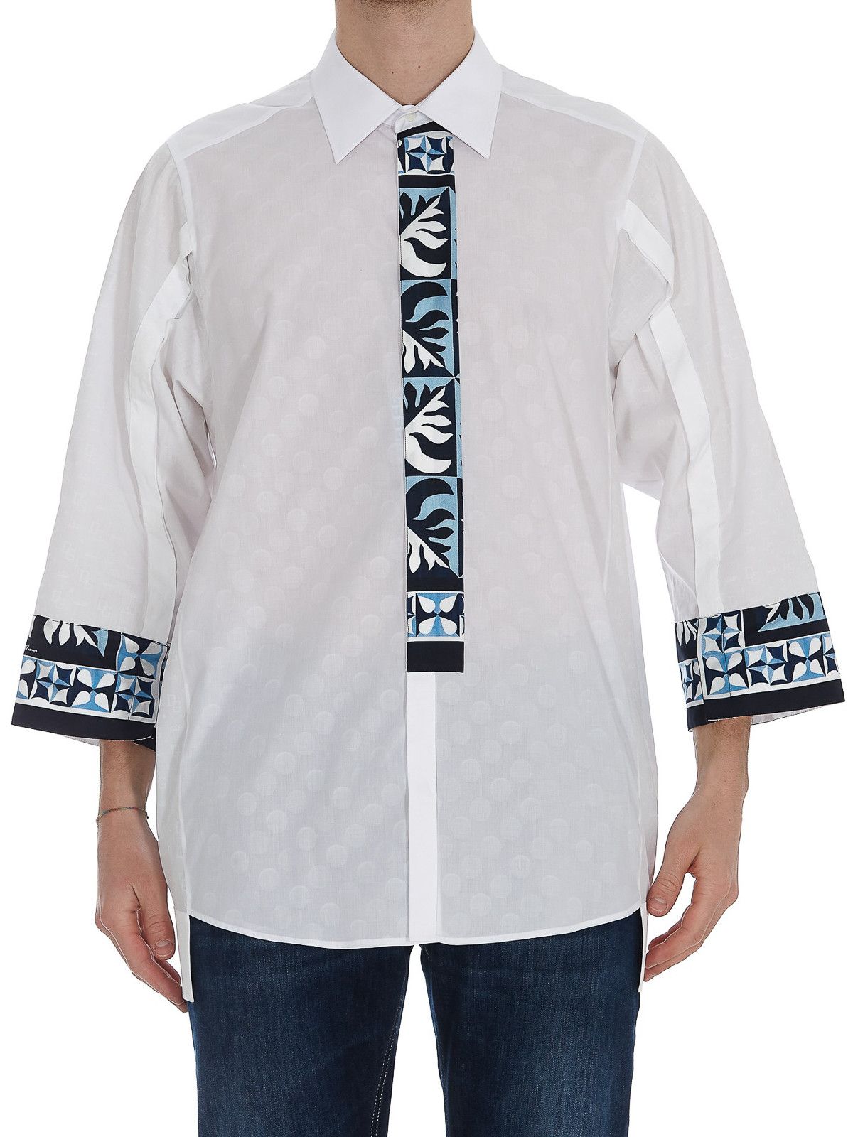 Dolce & Gabbana o1y0125 Patterned Shirt in Multicolor Size US L / EU 52-54 / 3 - 3 Thumbnail