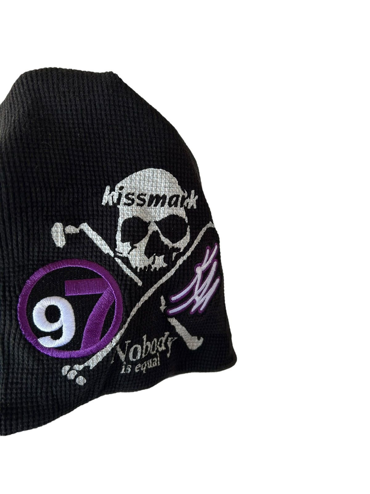 Japanese Brand × Kapital × Vintage Skull Punk Bondage Style Kissmark Big Beanie Hats Size ONE SIZE - 5 Thumbnail