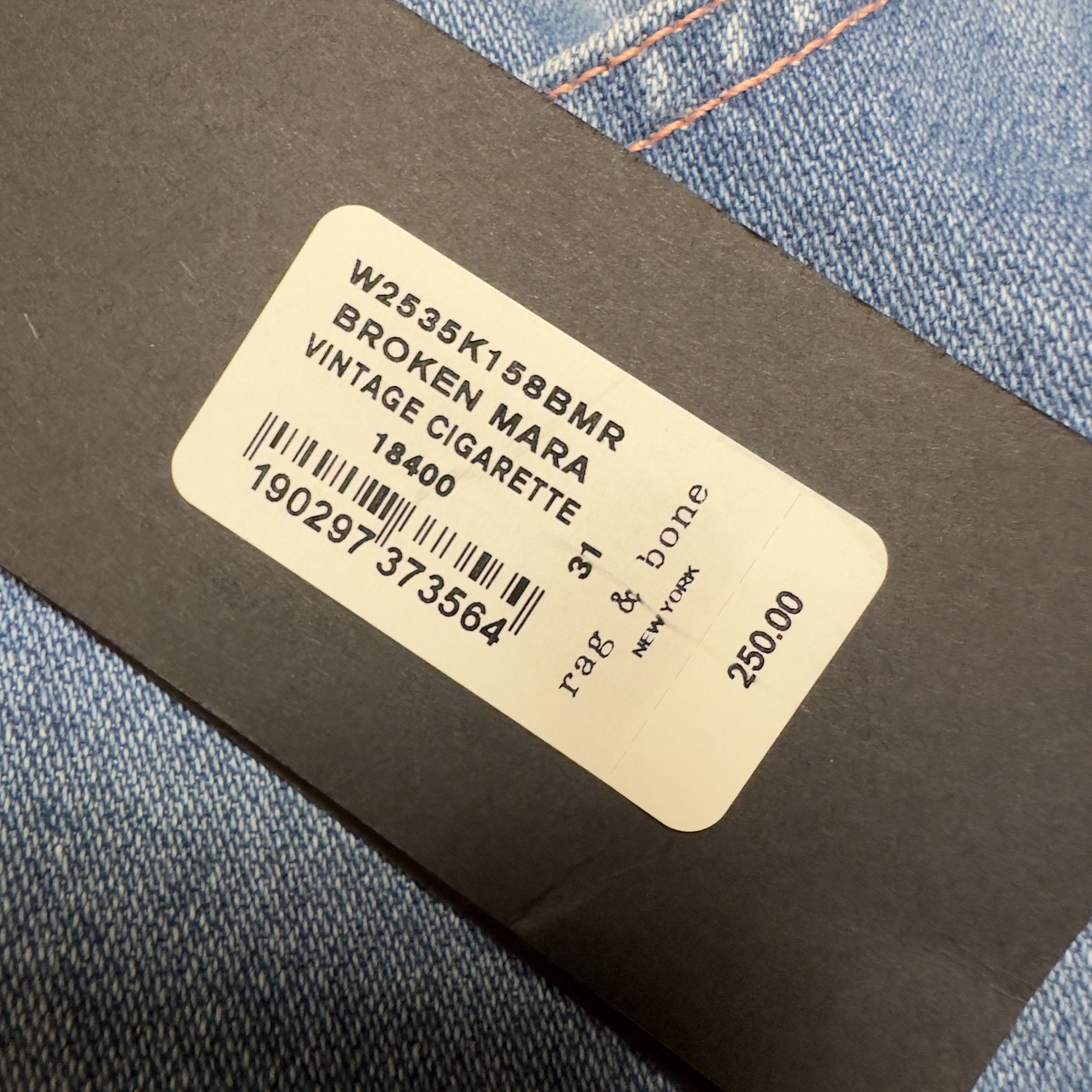 Rag & Bone RAG & BONE JEANS SIZE 31 VINTAGE CIGARETTE Size 31" - 3 Thumbnail