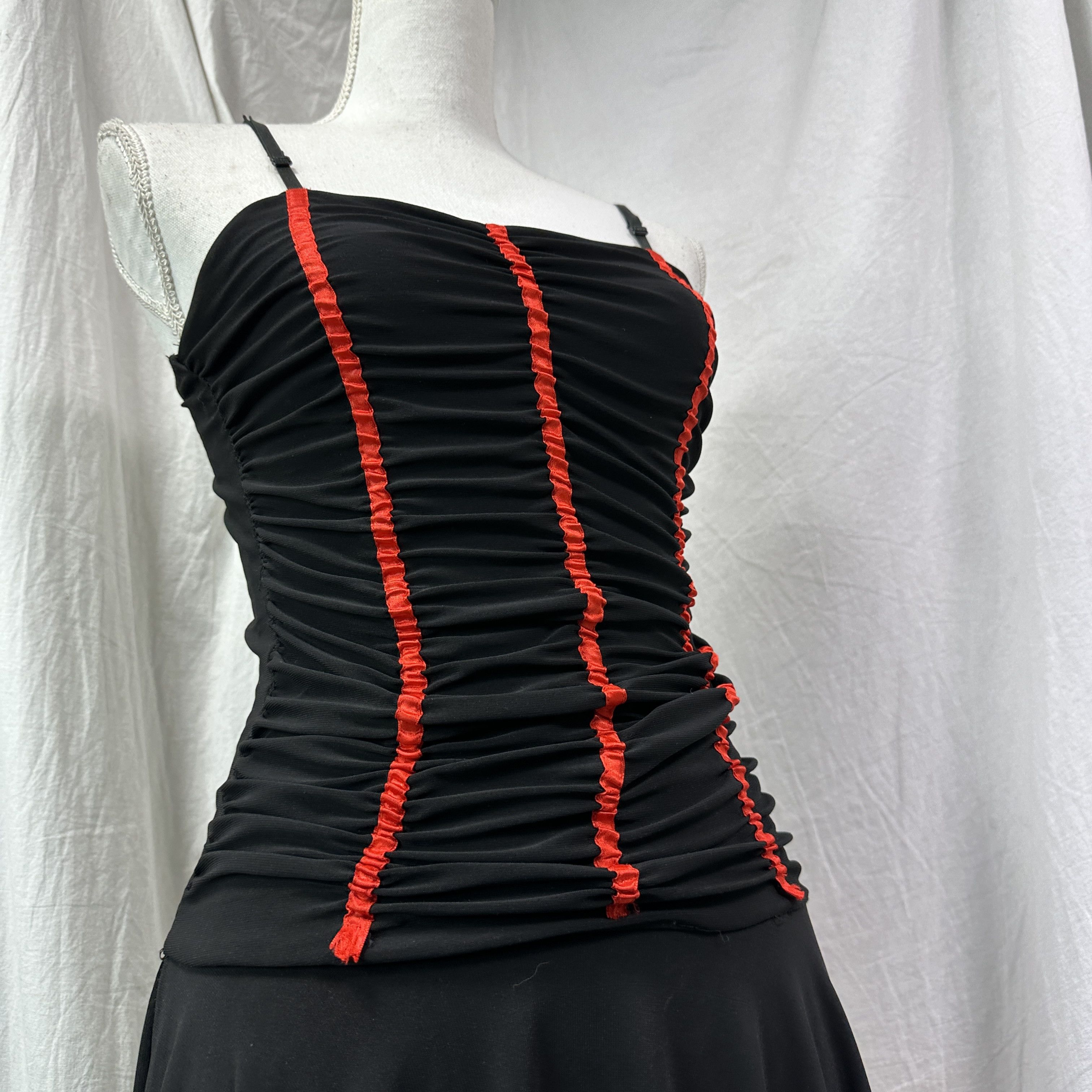 Vintage Vintage Avant Garde Goth Retro Asymmetrical Dres Y2K Size S / US 4 / IT 40 - 5 Thumbnail