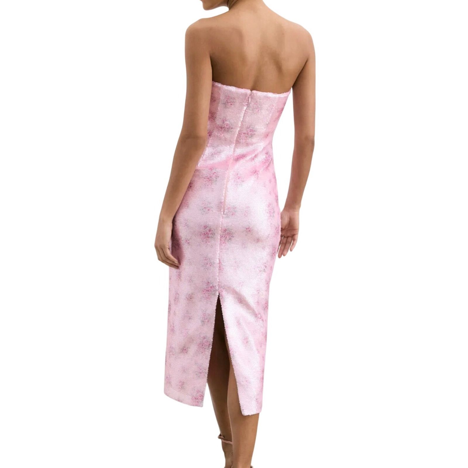 LoveShackFancy LoveShackFancy Stasia Sequin Dress in Pink, Size US 4 Size S / US 4 / IT 40 - 3 Thumbnail