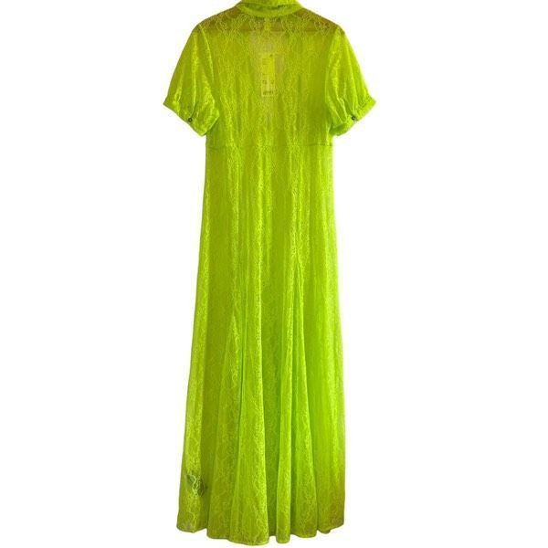 Urban Outfitters Urban Outfitters Connie green sheer lace maxi dress Size S / US 4 / IT 40 - 3 Thumbnail