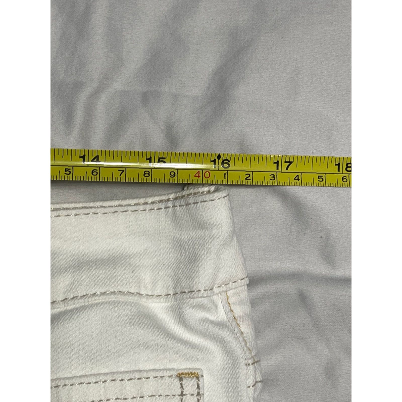 Vintage LL Bean Signature Jeans Women Size 8 White Skinny Ankle Zip Stretch NWT Size 30" / US 8 / IT 44 - 8 Thumbnail