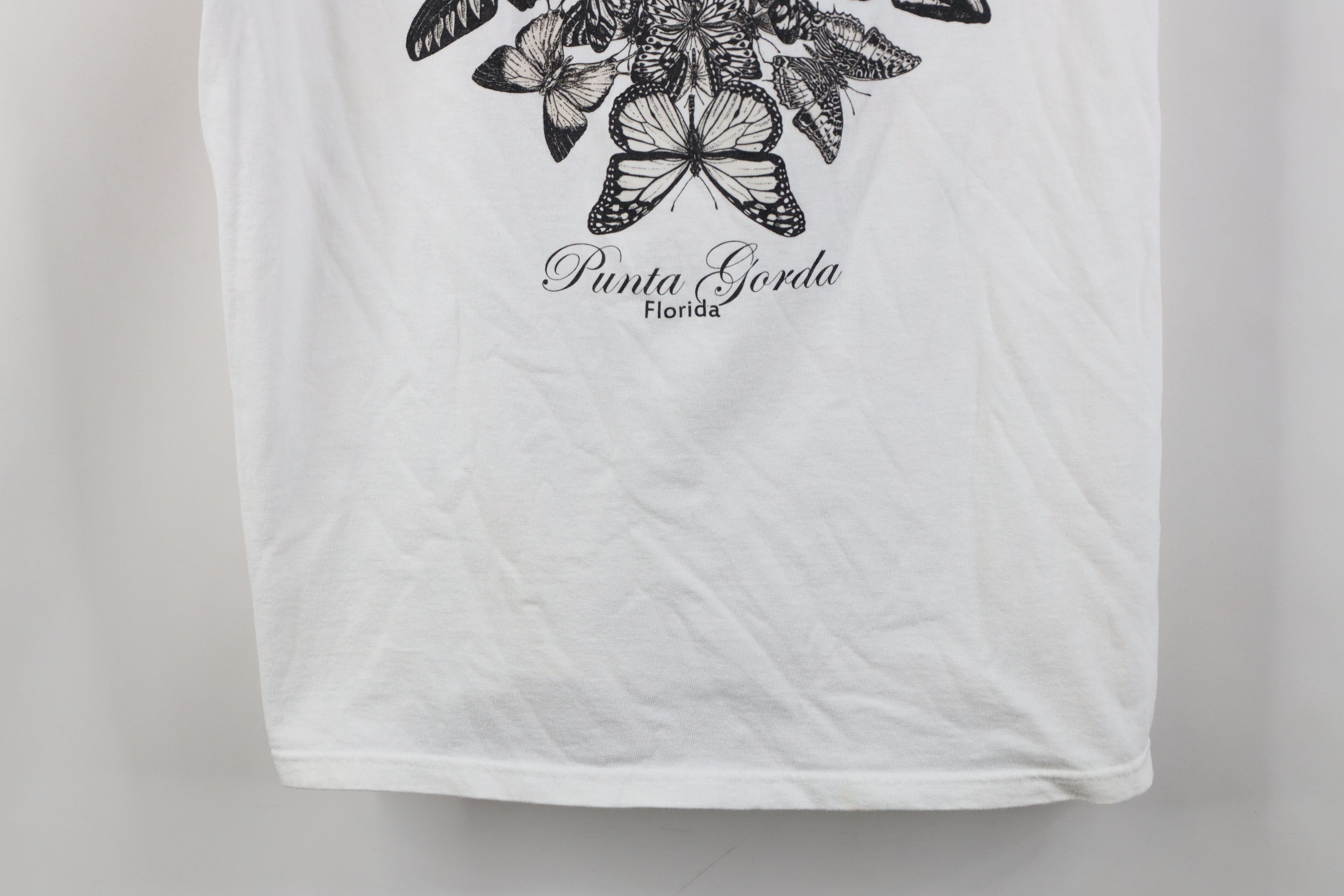 Vintage Vintage 90s Y2K Streetwear Punta Gorda Butterfly T-Shirt Size L / US 10 / IT 46 - 3 Thumbnail