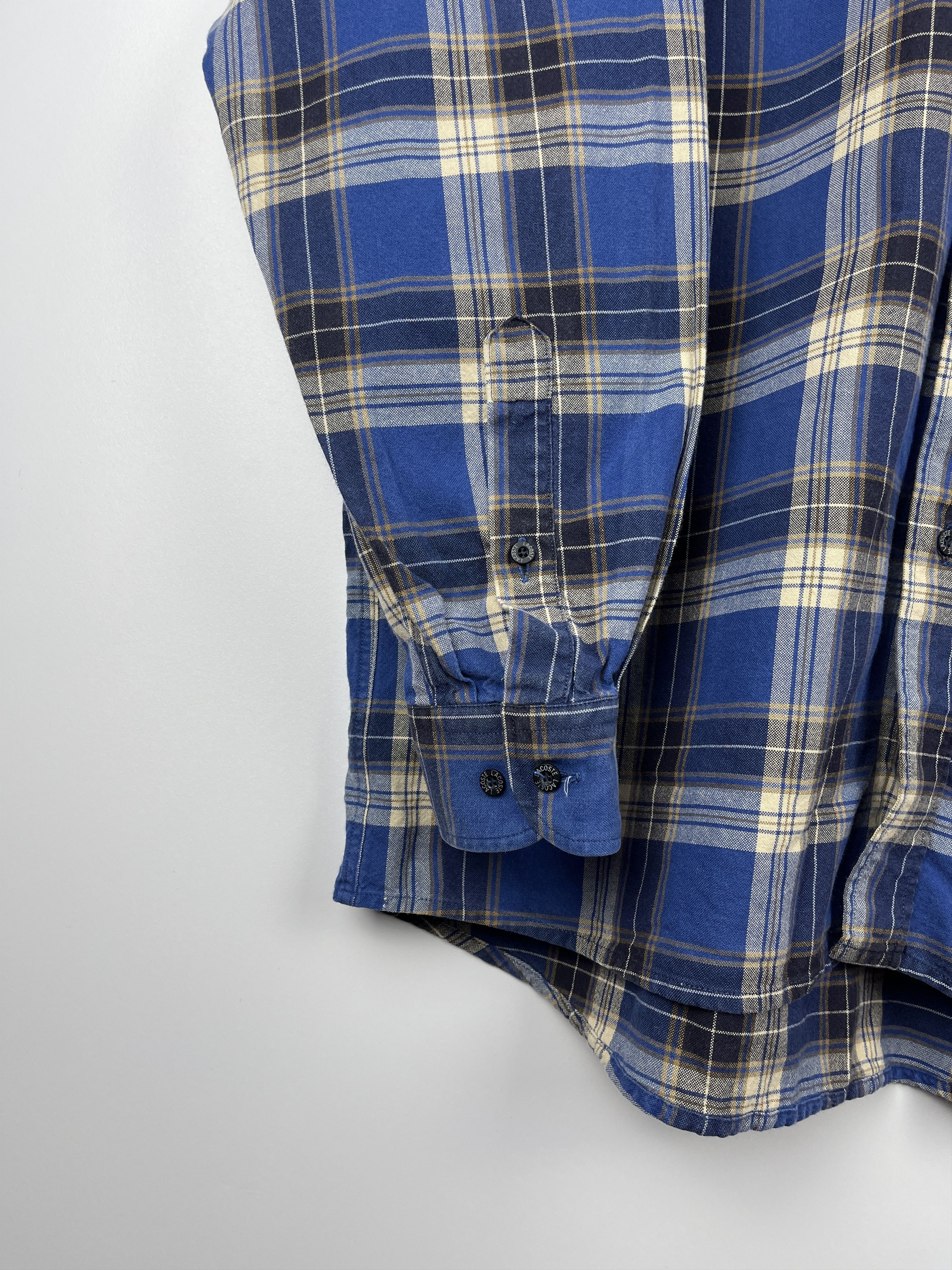 Lacoste 90's Lacoste Vintage Long Sleeve Check Shirt fits to L-XL Size US L / EU 52-54 / 3 - 7 Thumbnail
