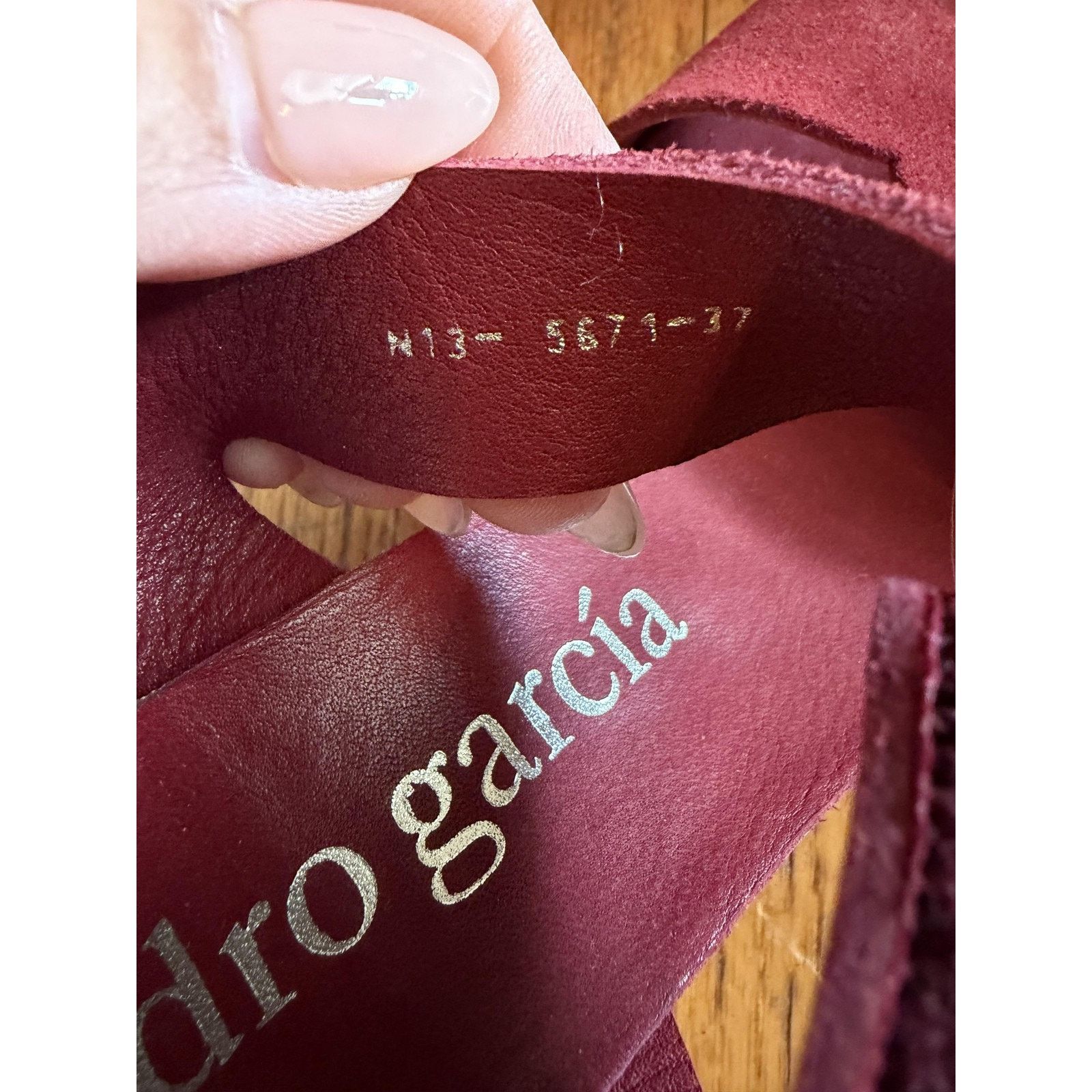 Pedro Garcia Pedro Garcia Shoes Womens Size 6.5 Red Suede Platform Size US 4 / IT 34 - 3 Thumbnail