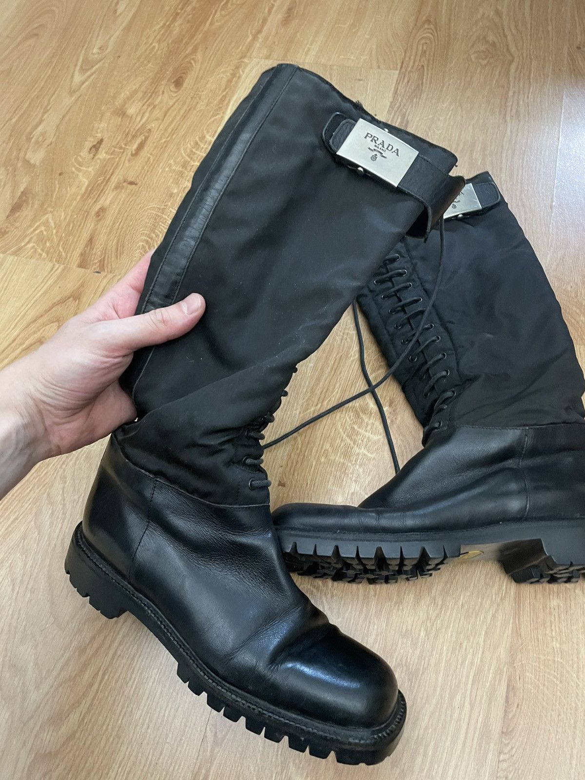 Prada Prada FW94 Vibram sole boots Size US 8 / IT 38 - 4 Thumbnail