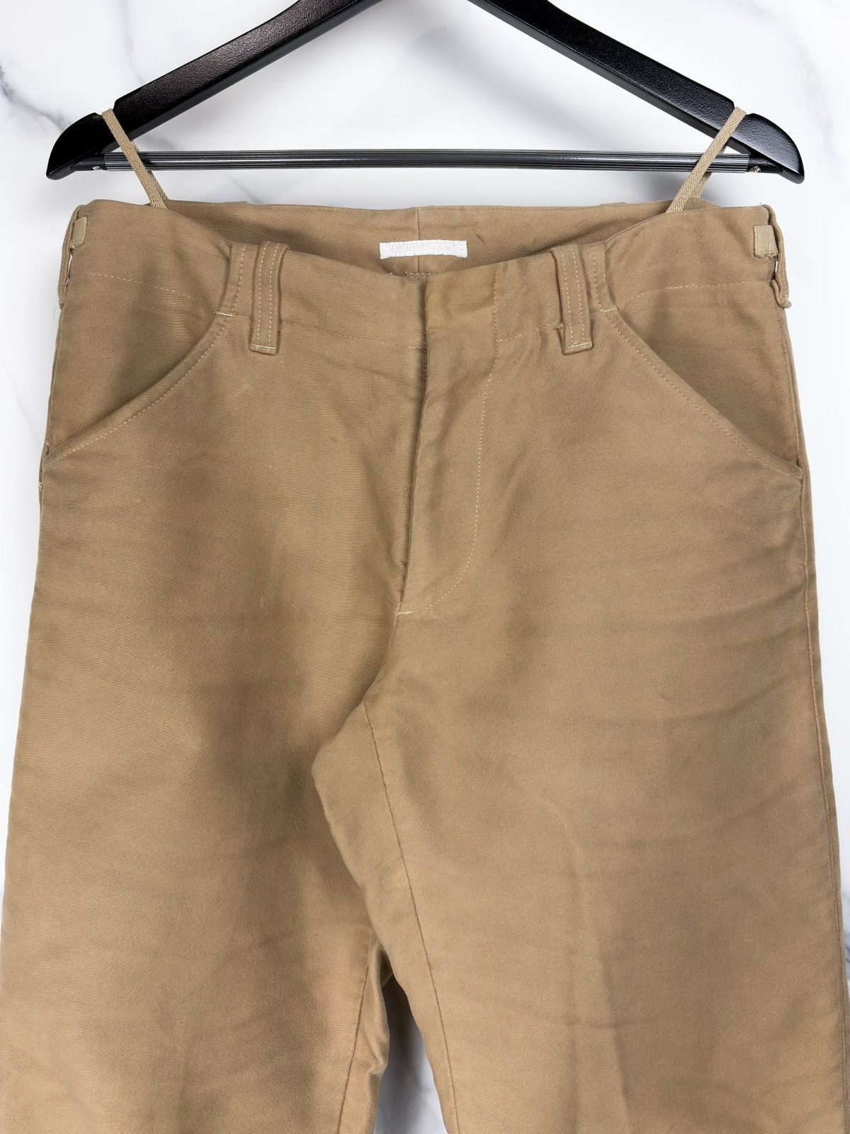 Helmut Lang AW00 Helmut Lang Vintage Moleskin Trousers Pants Tan Size US 32 / EU 48 - 3 Thumbnail