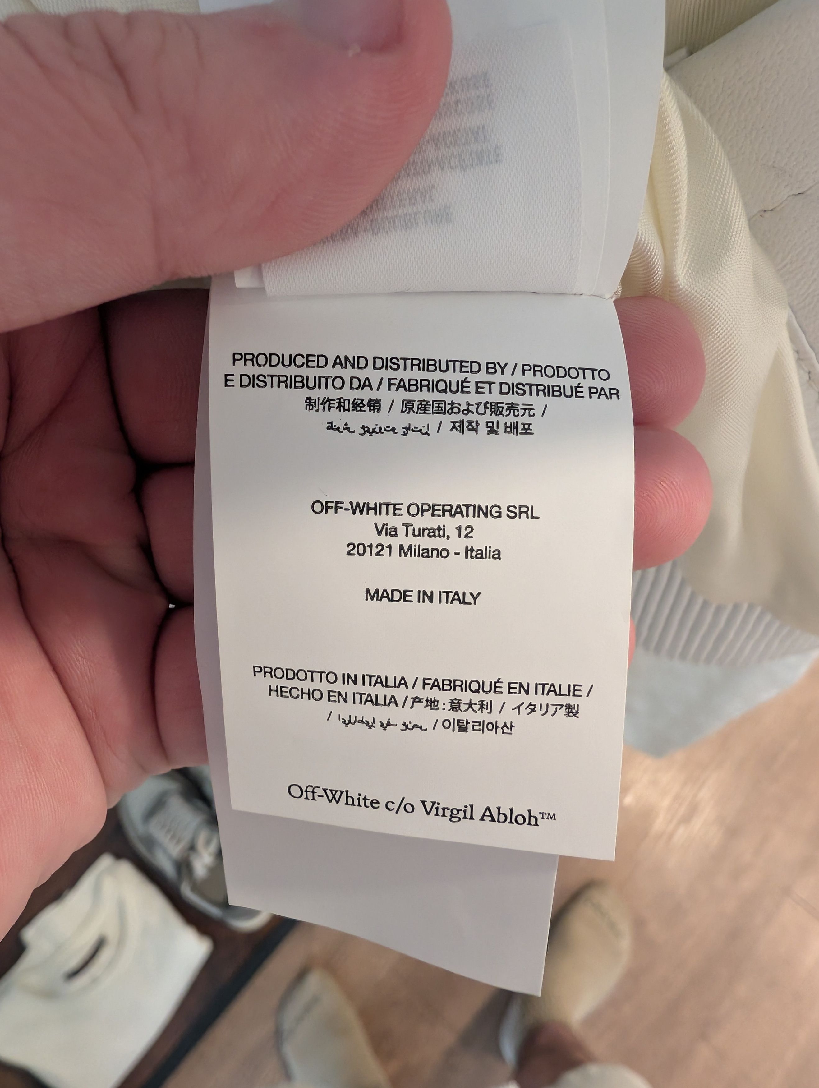 Off-White Runway/sample Off-white full leather varsity jacket Size US M / EU 48-50 / 2 - 15 Thumbnail