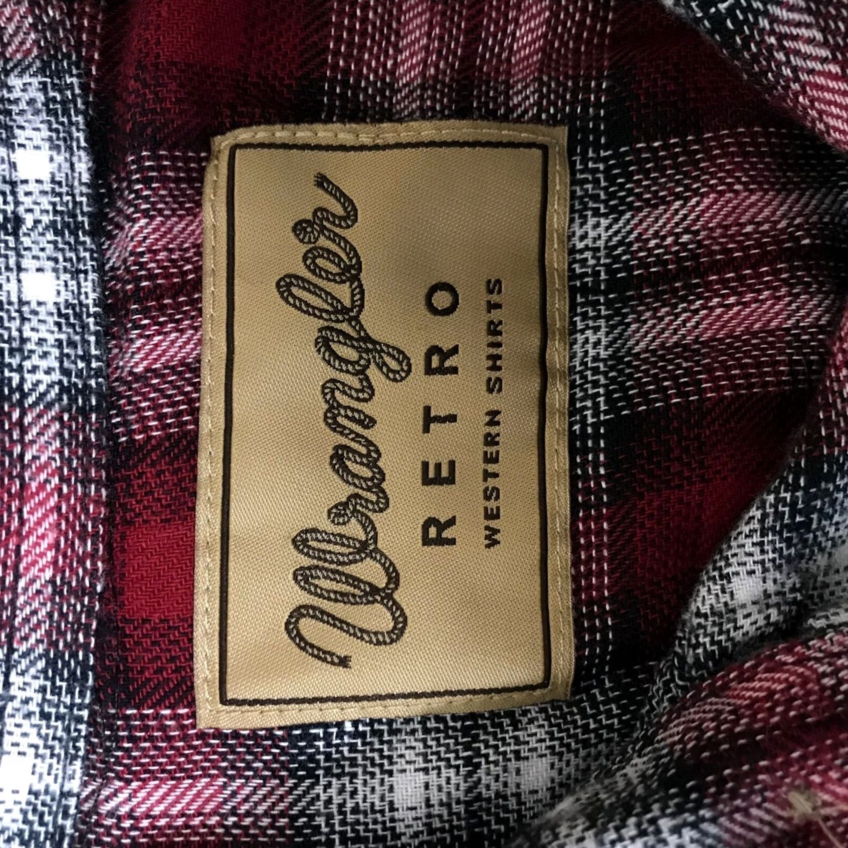 Wrangler Wrangler Retro Western Shirt Mens Large Red Black Plaid Flannel Snap Button Up Size US L / EU 52-54 / 3 - 7 Thumbnail