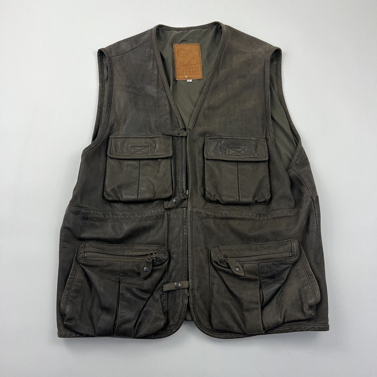 Leather America Leather Vest Vintage Size US L / EU 52-54 / 3 - 1 Thumbnail