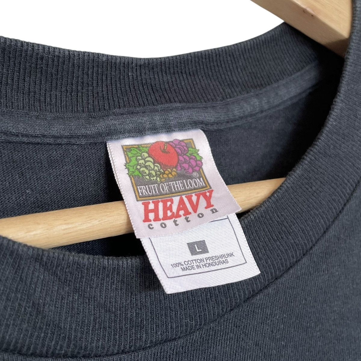 Fruit Of The Loom Not Today Vintage 2000s USA Funny Quotes Wording Tee Size US L / EU 52-54 / 3 - 6 Thumbnail