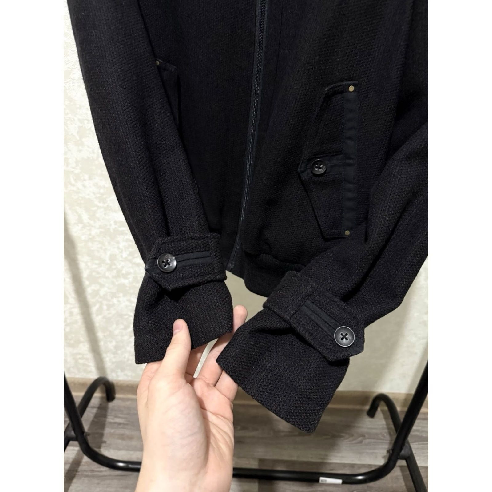Diesel VINTAGE Diesel Men’s Wool Bomber Jacket Y2K Black Zip Up M Jacket Mens Bomber 90s Diesel Wool Jacket Zip Button Snap Pockets Full Zip Lightweight Size US M / EU 48-50 / 2 - 6 Thumbnail