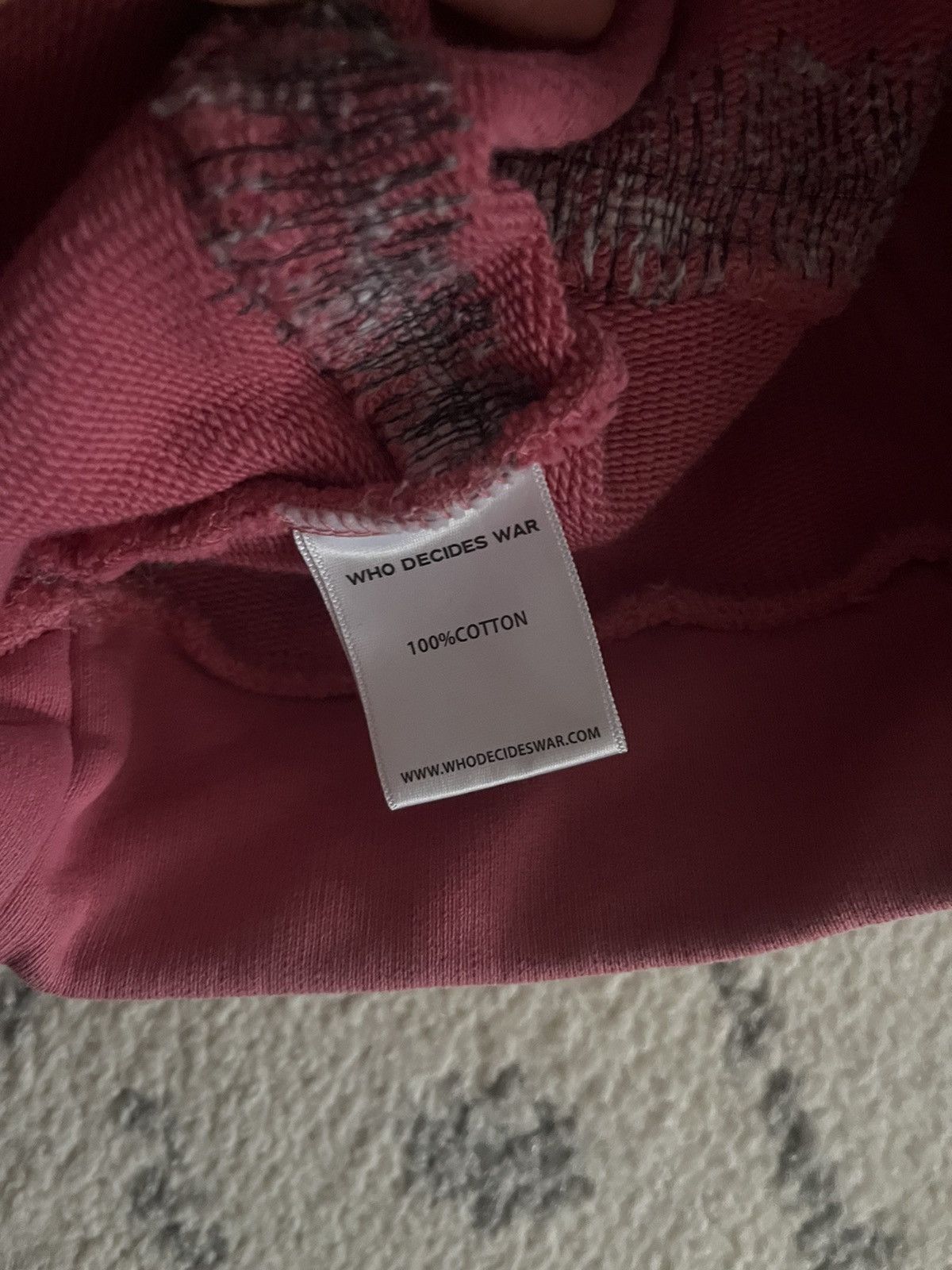 Who Decides War Who Decides War Pink Windowed Hoodie Size US M / EU 48-50 / 2 - 4 Thumbnail