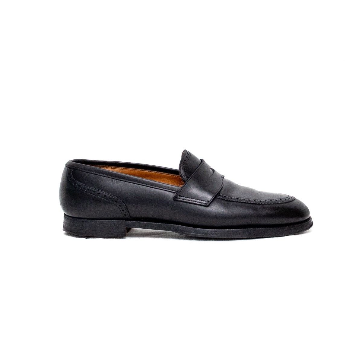 Brooks Brothers × Peal And Co Peal & Co. for Brooks Brothers Black Leather Penny Loafers Size US 9.5 / EU 42-43 - 5 Thumbnail