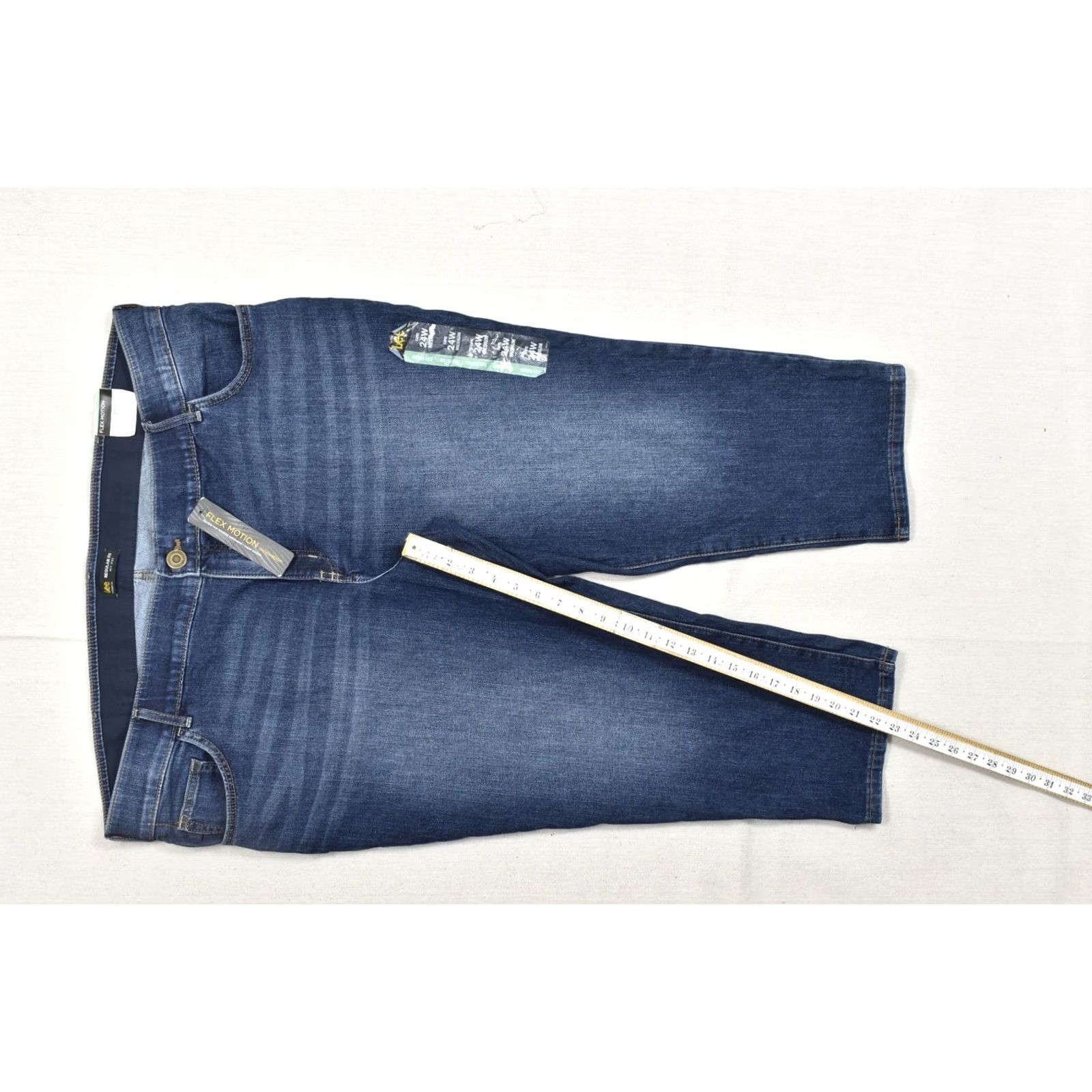 Lee Lee Jeans Capri Regular 24W Medium Bewitched Blu Womens Size 42" / US 20 - 3 Thumbnail