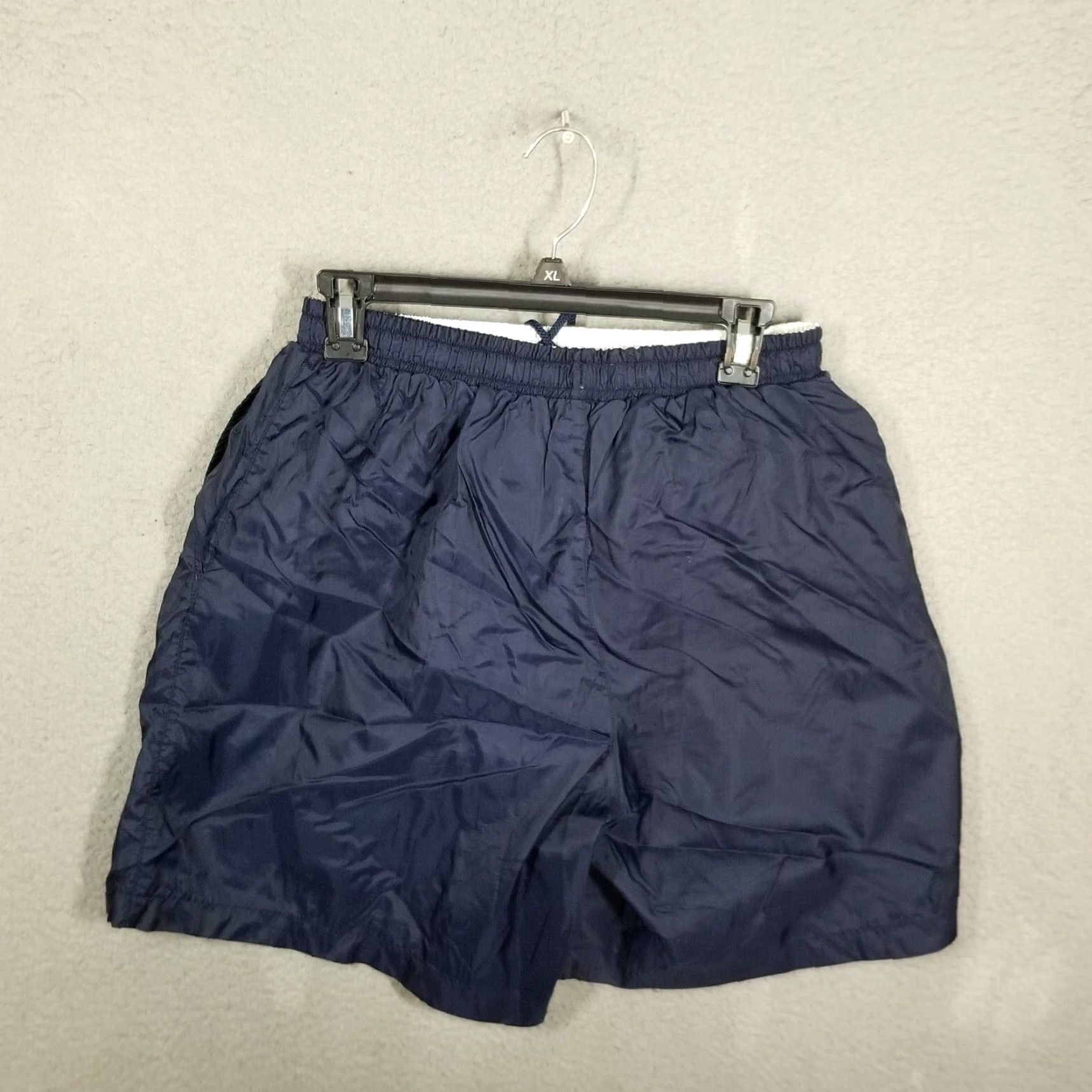 Nike VINTAGE Nike Shorts Basketball Nike Shorts Adult Large Blue 90s Hip Hop Logo Drawstring Pockets Mens Size US 33 - 2 Thumbnail