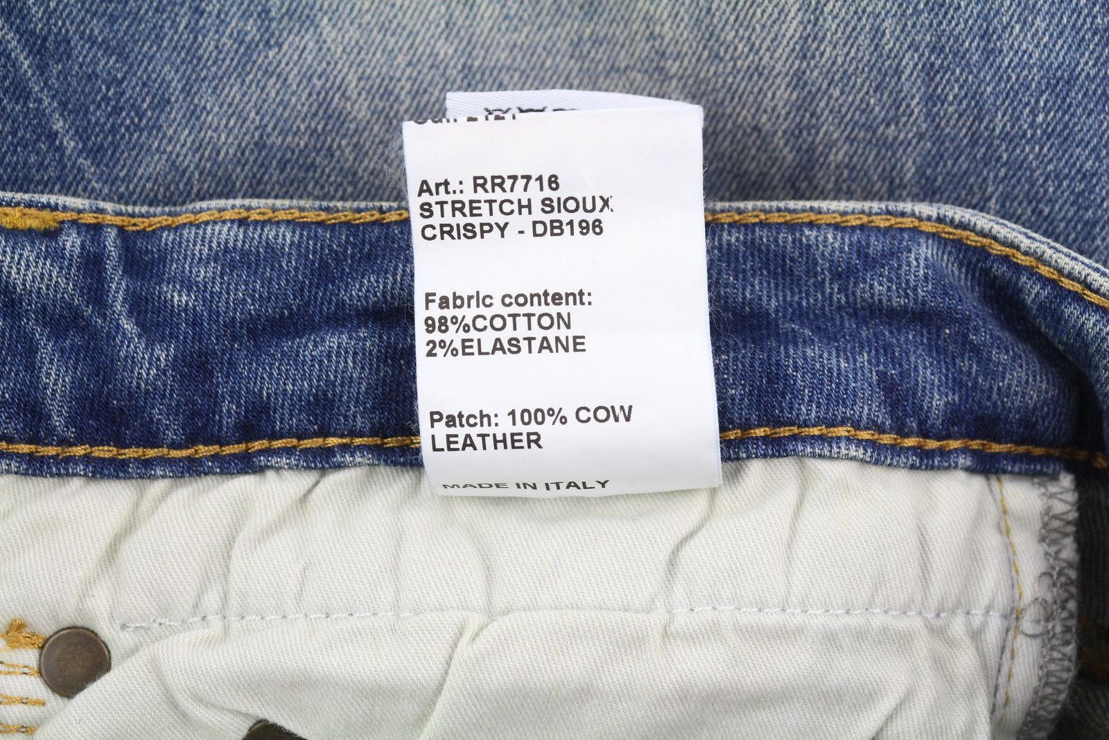 R13 BOY STRAIGHT 29 Cropped Ankle Washed Blue Kelly 84448 Size 29" - 11 Thumbnail