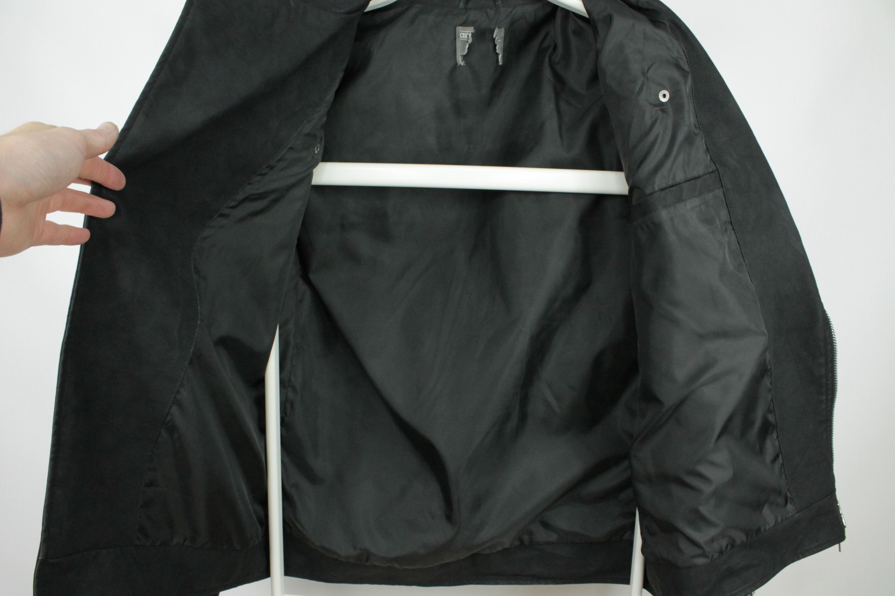 Asos Asos Black Matte Leather Biker Jacket Size US M / EU 48-50 / 2 - 8 Thumbnail