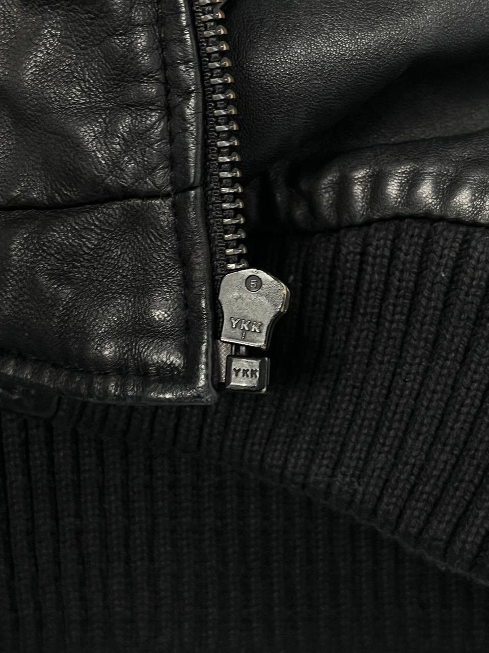 Diesel Vintage Diesel Chain Embellished Leather Blouson Jacket Size US XS / EU 42 / 0 - 11 Thumbnail