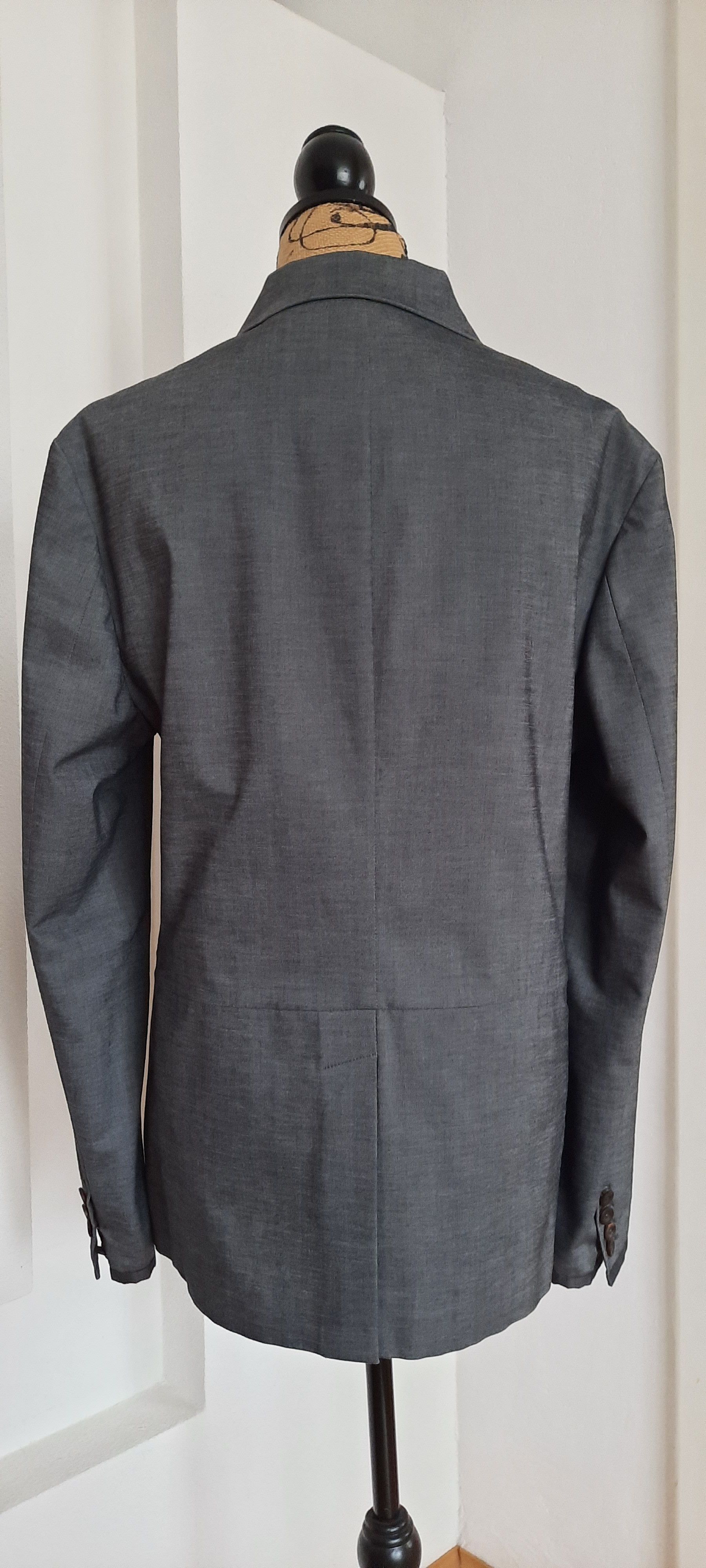 John Varvatos JOHN VARVARTOS Men's Blazer Jacket Multibutton Grey 50 (IT) Size 50R - 6 Thumbnail