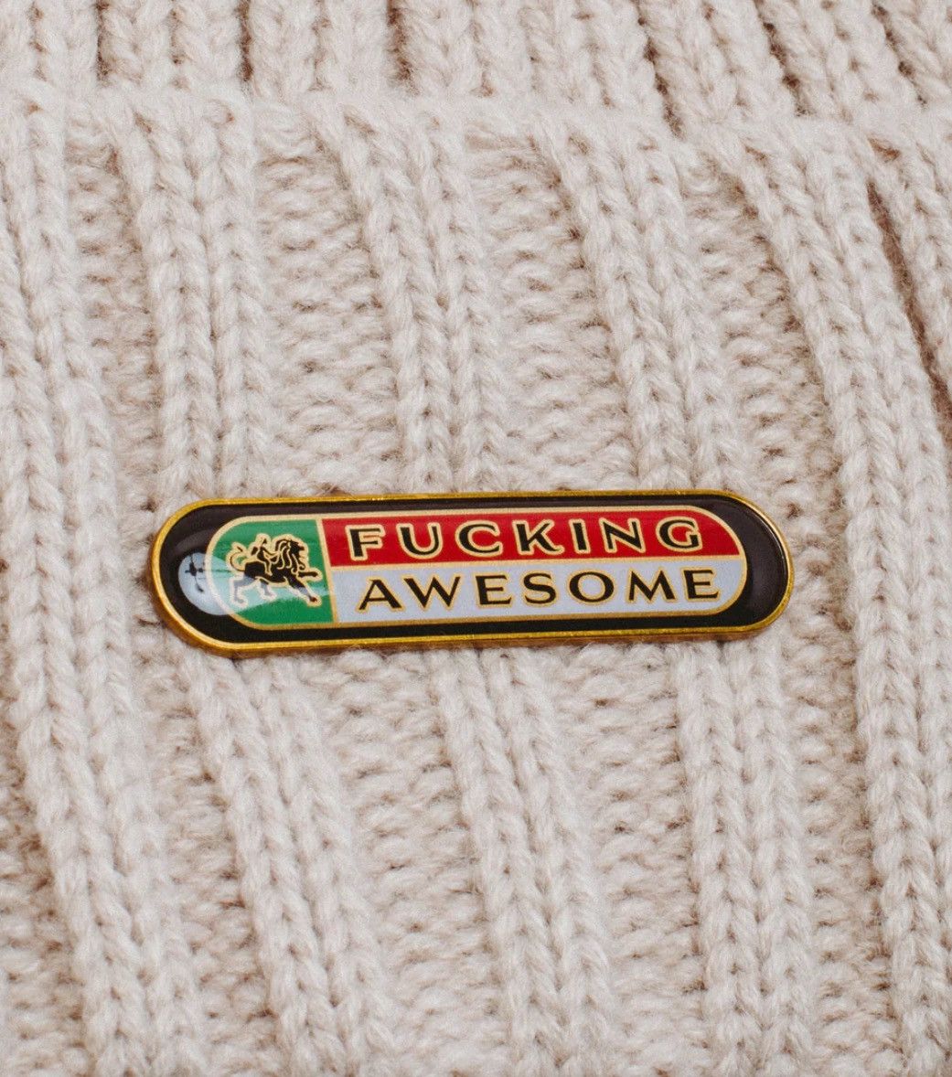 Fucking Awesome Fucking Awesome Judah Beanie Tan Size ONE SIZE - 2 Thumbnail