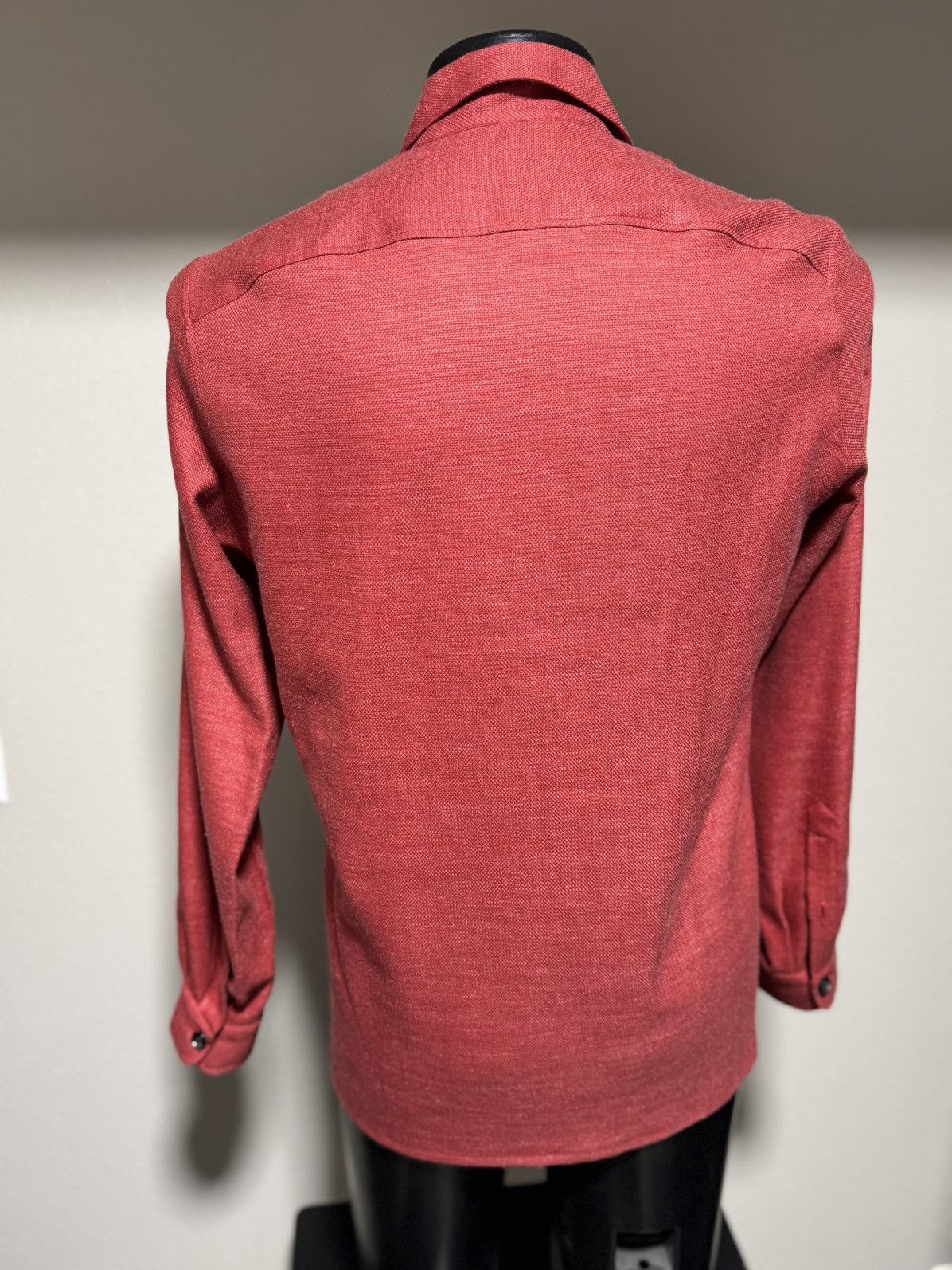 Isaia Napolii Isaia Napoli Wool, Silk and Linen Four Pocket Overshirt Size US L / EU 52-54 / 3 - 2 Thumbnail