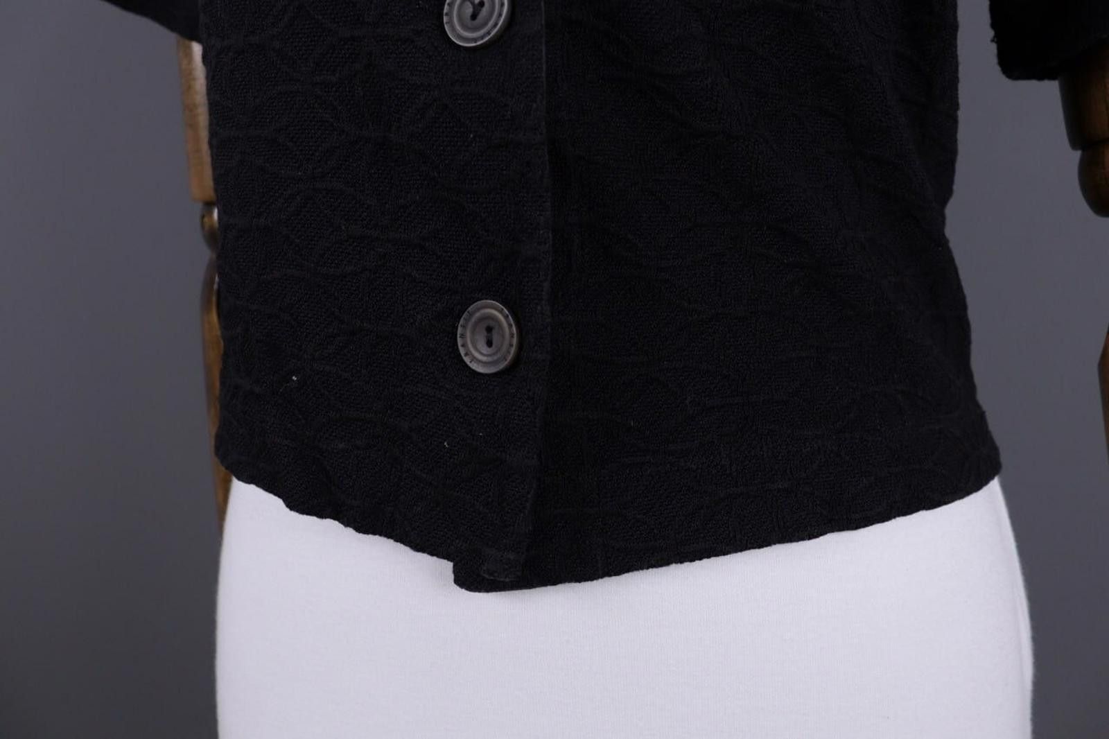Transit Transit Par Such 392 Black Floral Blouse Shirt Sz 3 / L Size L / US 10 / IT 46 - 10 Thumbnail